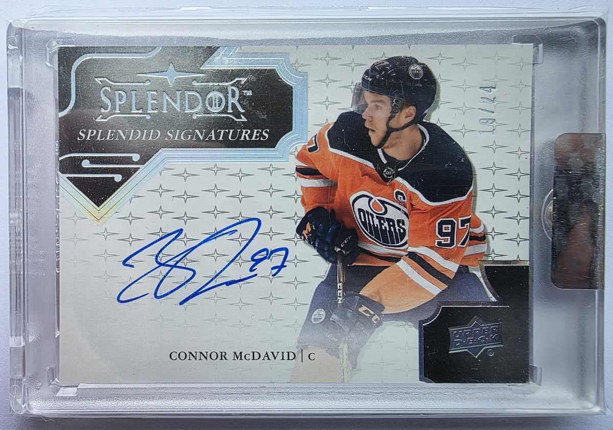 Connor McDavid 2017-18 Upper Deck Splendor Splendid Signatures Auto /24 – 09/24