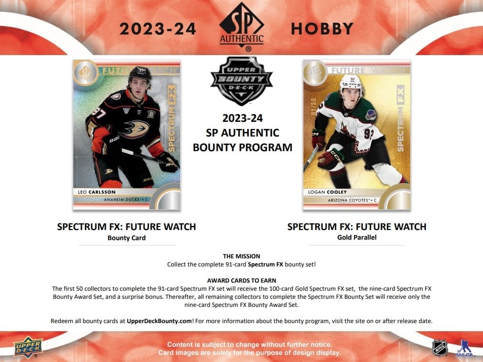 2023-24 Upper Deck SP Authentic Hockey Hobby Box