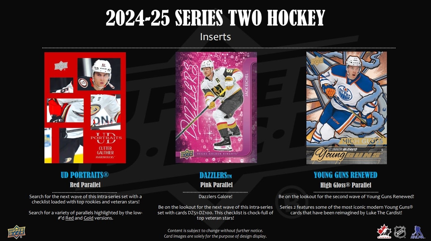 Hokejové karty 2024/25 Upper Deck Series 2 Hockey Hobby Box