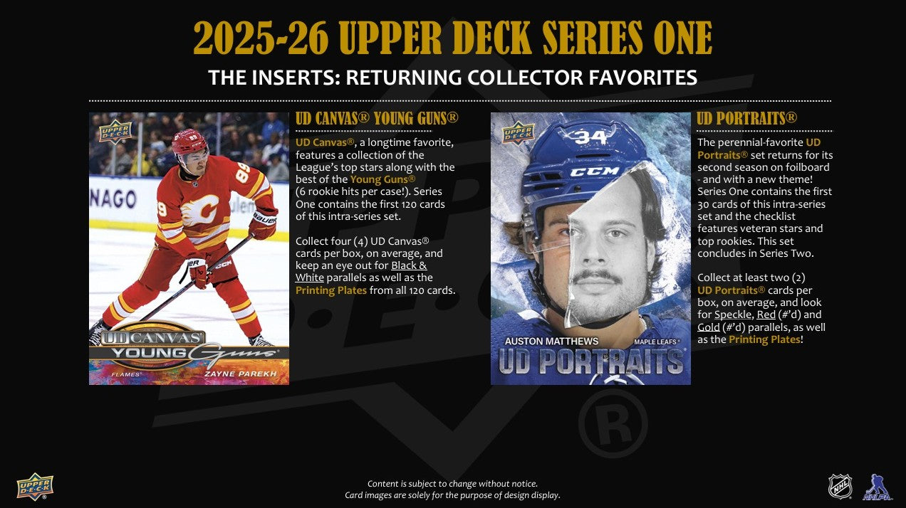 2025-26 Upper Deck Series 1 Hockey Hobby Box