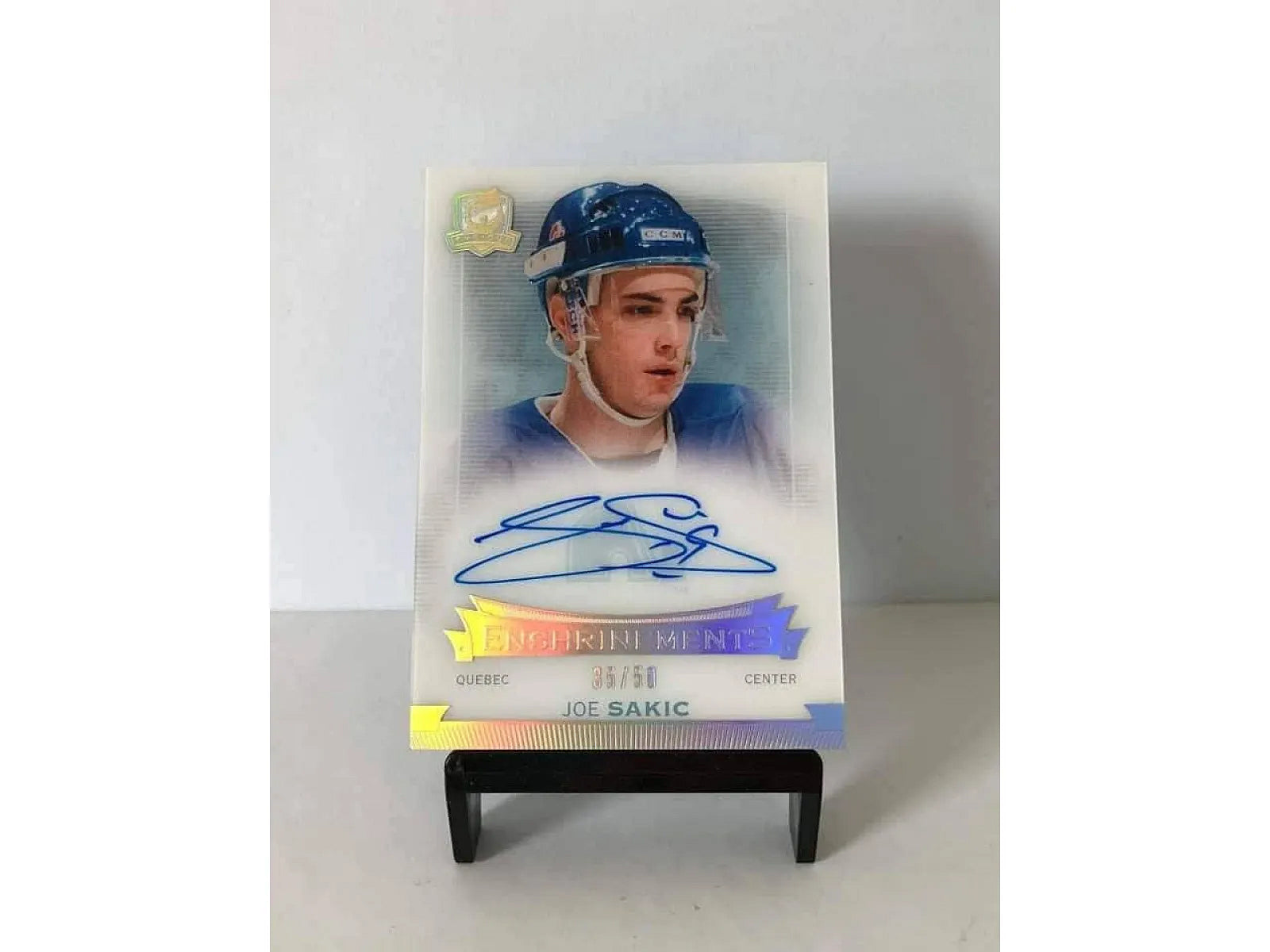 Joe Sakic 2014-15 Upper Deck The Cup Enshrinements Auto #E-JS 35/50