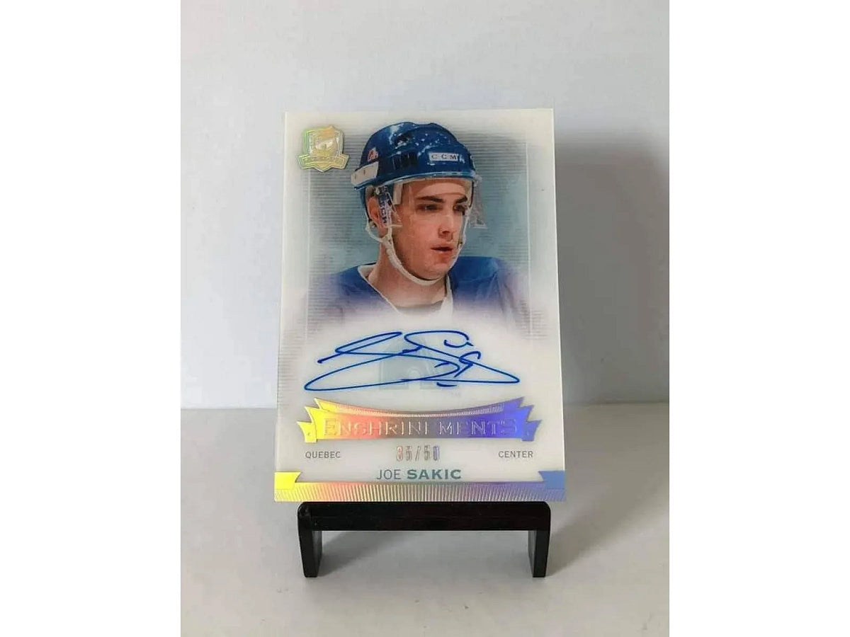 Joe Sakic 2014-15 Upper Deck The Cup Enshrinements Auto #E-JS 35/50