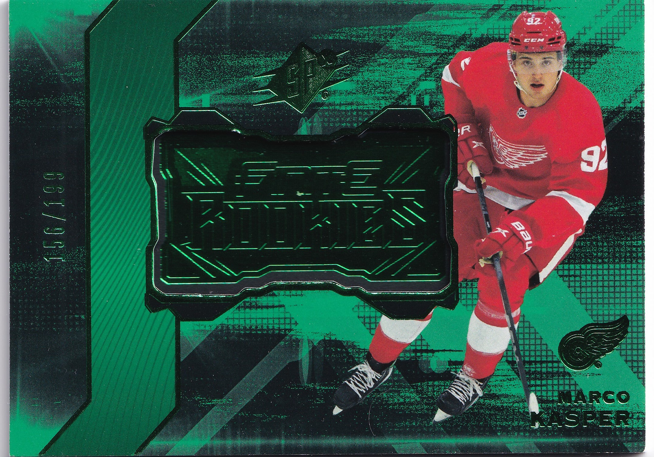 Marco Kasper 2023-24 Upper Deck SPx Finite Rookies Green #F-7 /199 RC