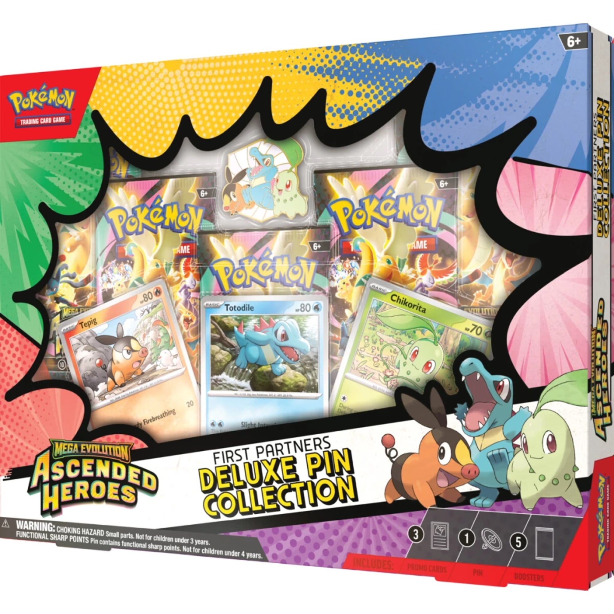 Pokémon TCG: Mega Evolution – Ascended Heroes First Partners Deluxe Pin Collection