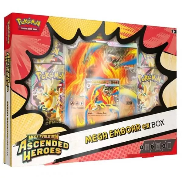 Pokémon TCG: Mega Evolution – Ascended Heroes Mega Emboar ex Box
