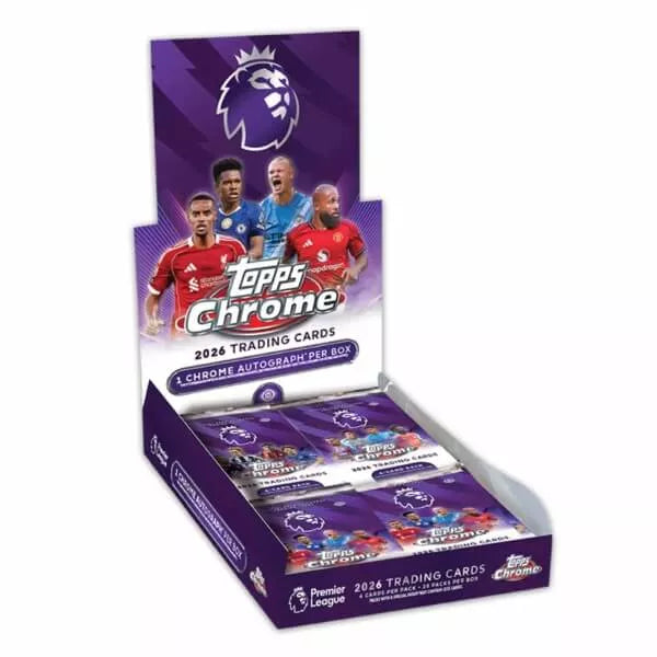 2025-2026 Topps Chrome Premier League Hobby Box