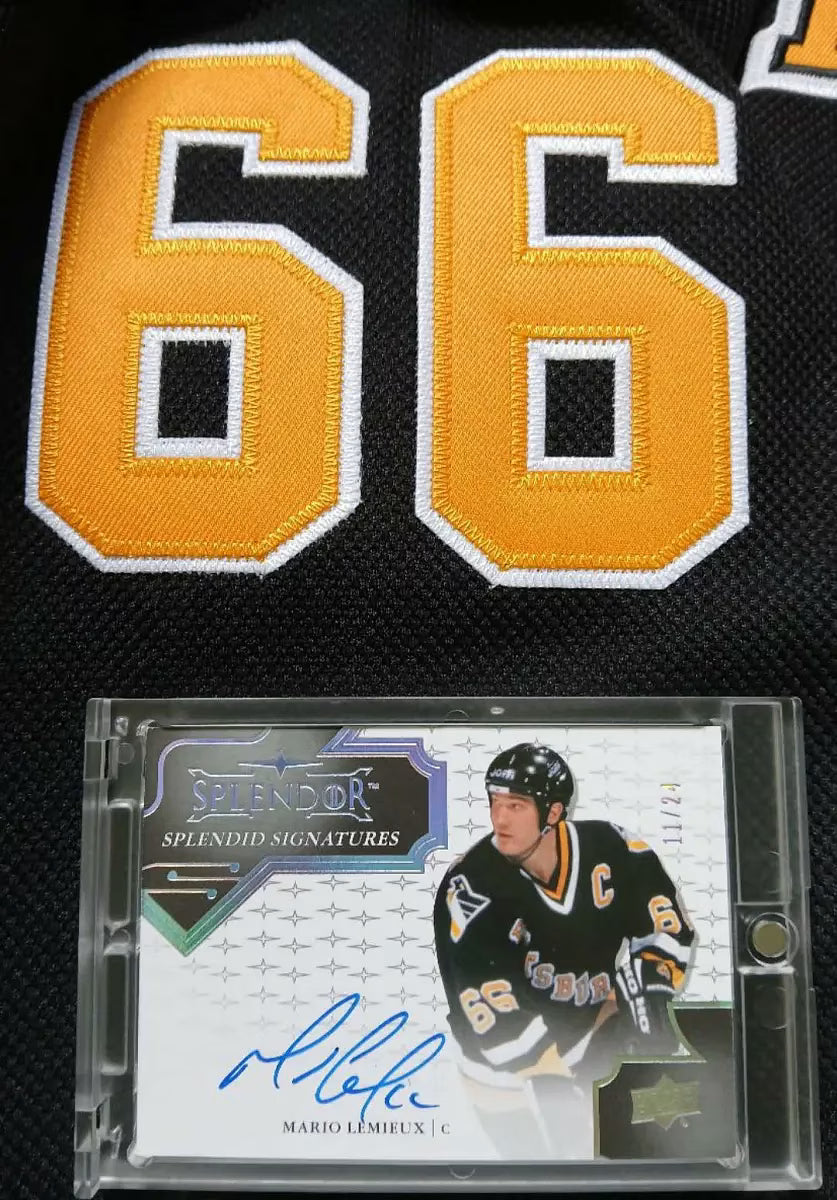 Mario Lemieux 2017-18 Upper Deck Splendor Splendid Signatures Auto #SA-ML 11/24