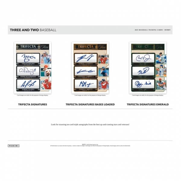 2025 Panini Three and Two Baseball Hobby Box - sběratelské karty