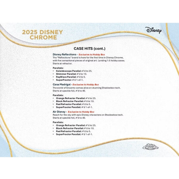 2025 Topps Walt Disney Chrome Hobby Box