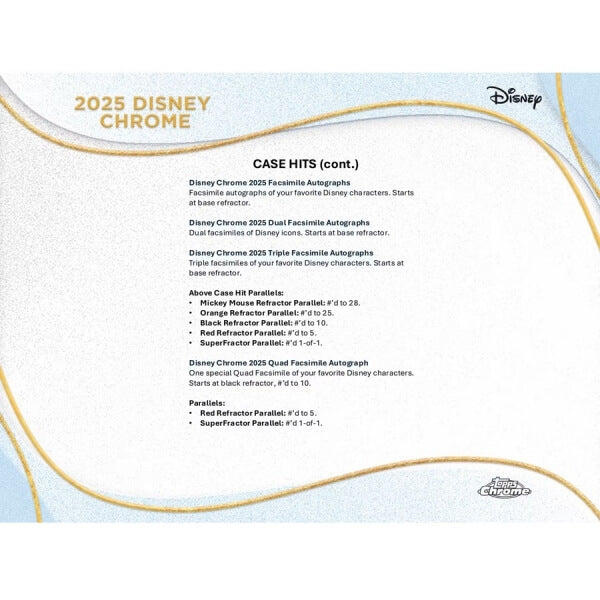 2025 Topps Walt Disney Chrome Mega Box