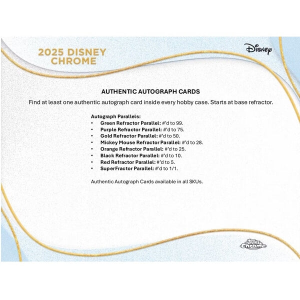 2025 Topps Walt Disney Chrome Mega Box