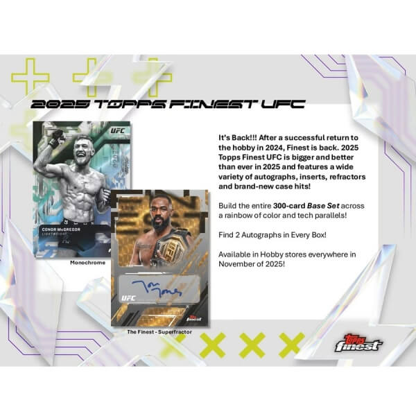 2025 Topps UFC Finest Hobby Box - sběratelské karty MMA
