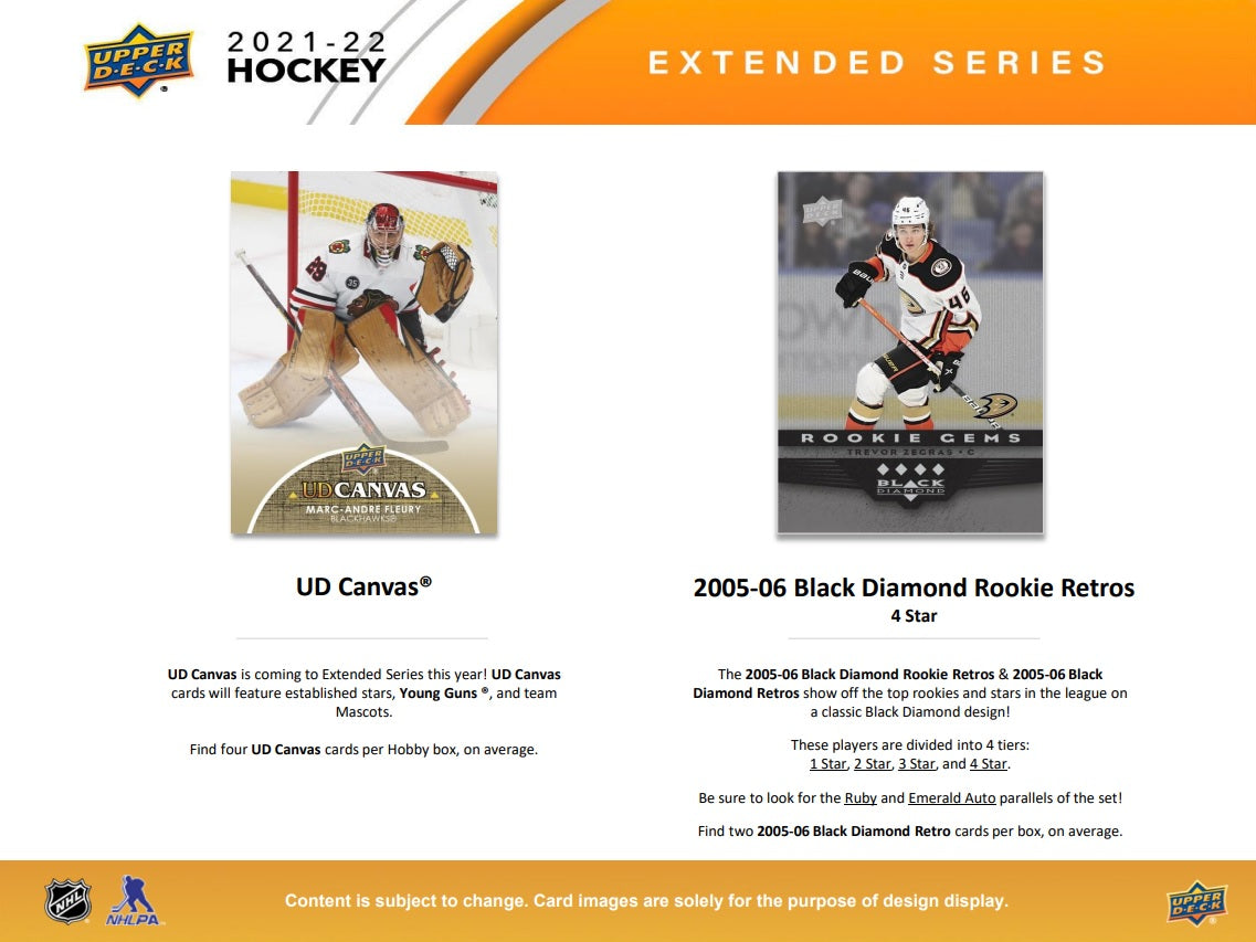 2020-21 Upper Deck Extended Series Hockey Hobby Box