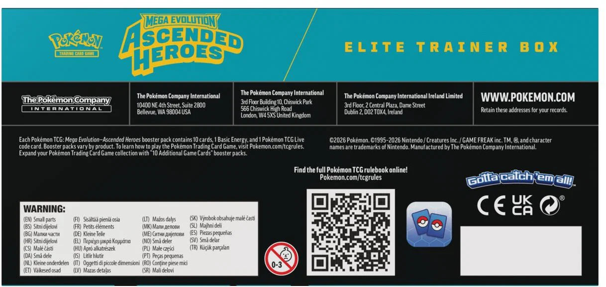 Pokémon Ascended Heroes - Elite Trainer Box