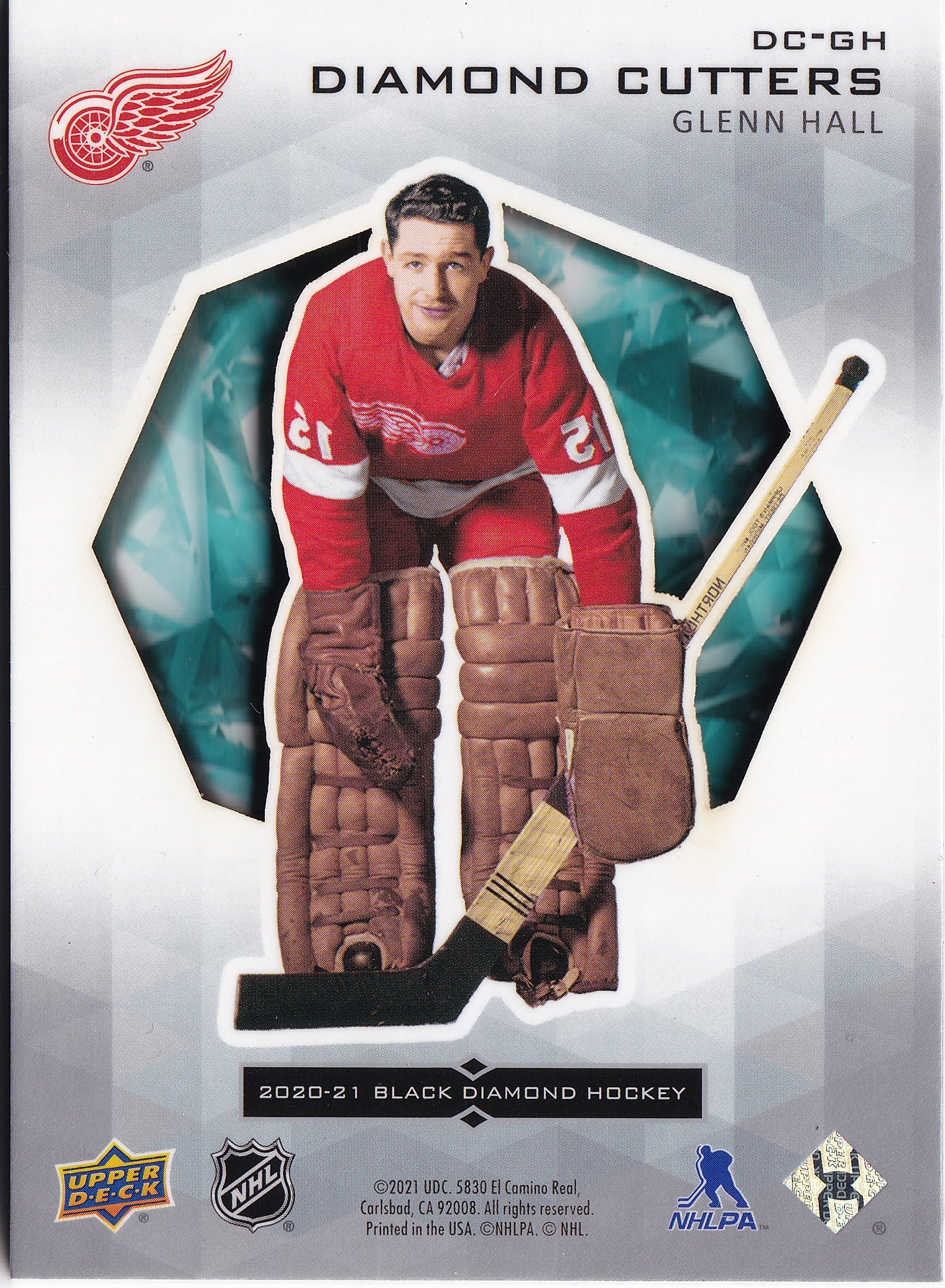 Glenn Hall 2020-21 Upper Deck Black Diamond Diamond Cutters #DC-GH