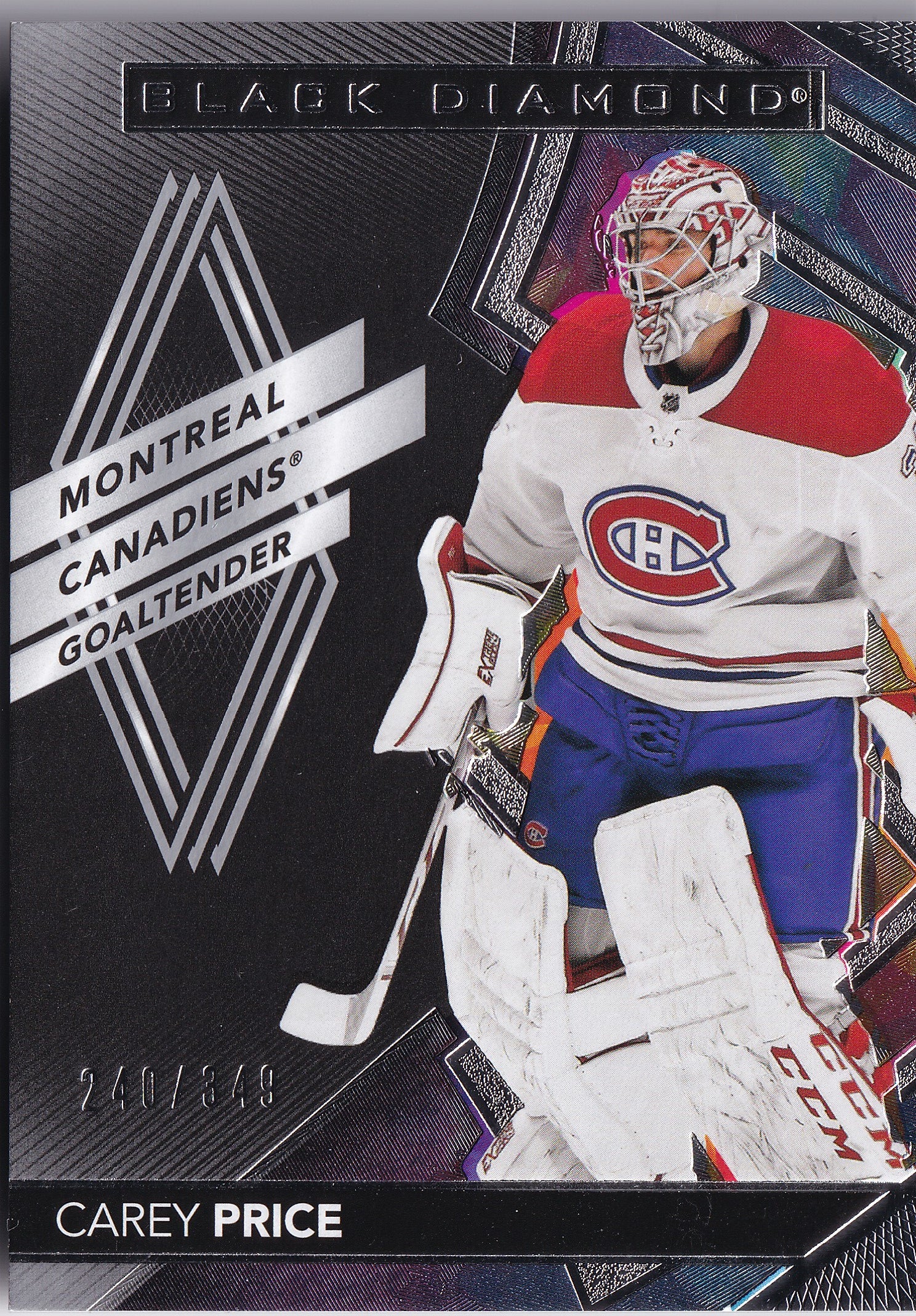 Carey Price 2020-21 Upper Deck Black Diamond Base #BDB-CP /349