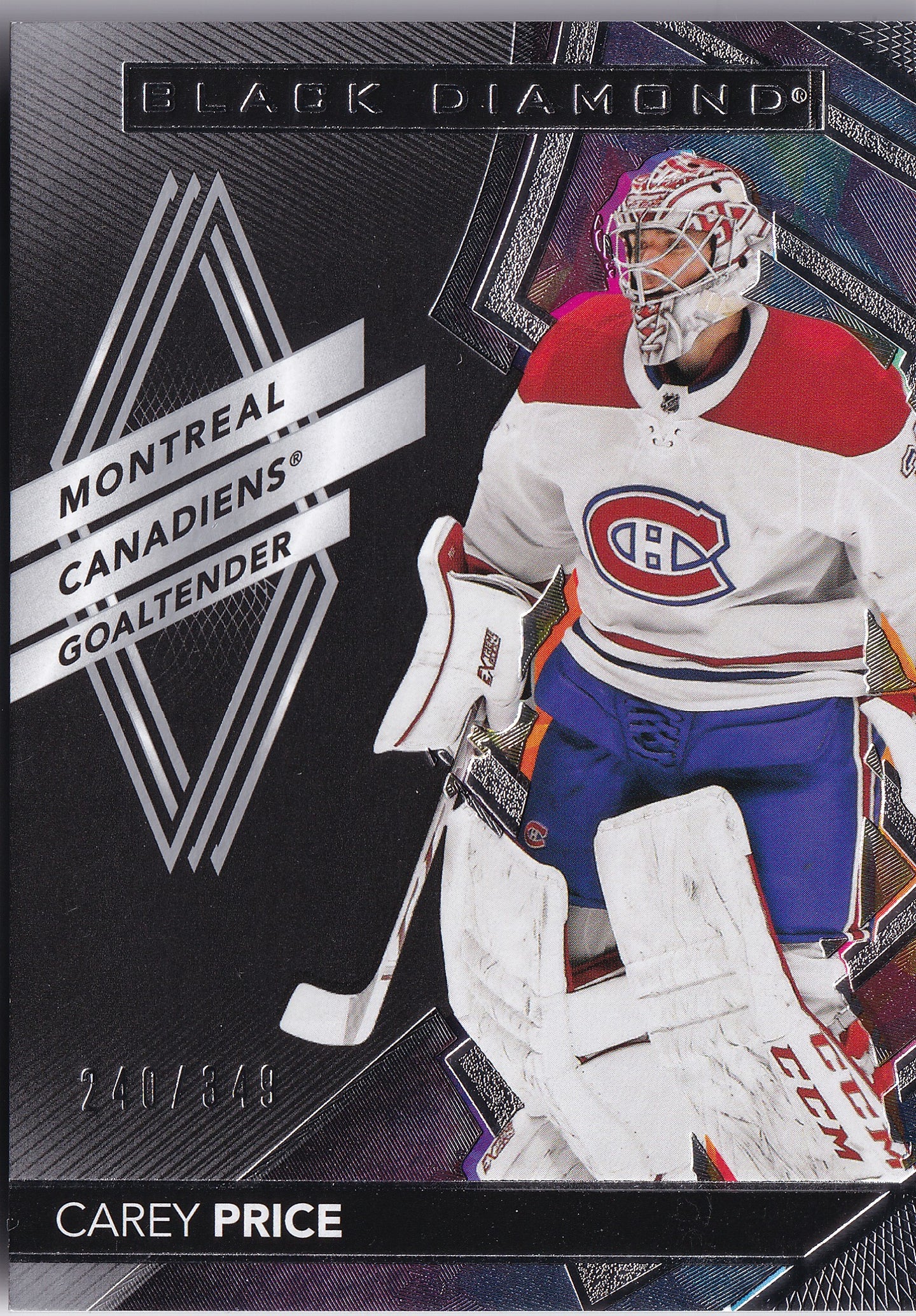Carey Price 2020-21 Upper Deck Black Diamond Base #BDB-CP /349