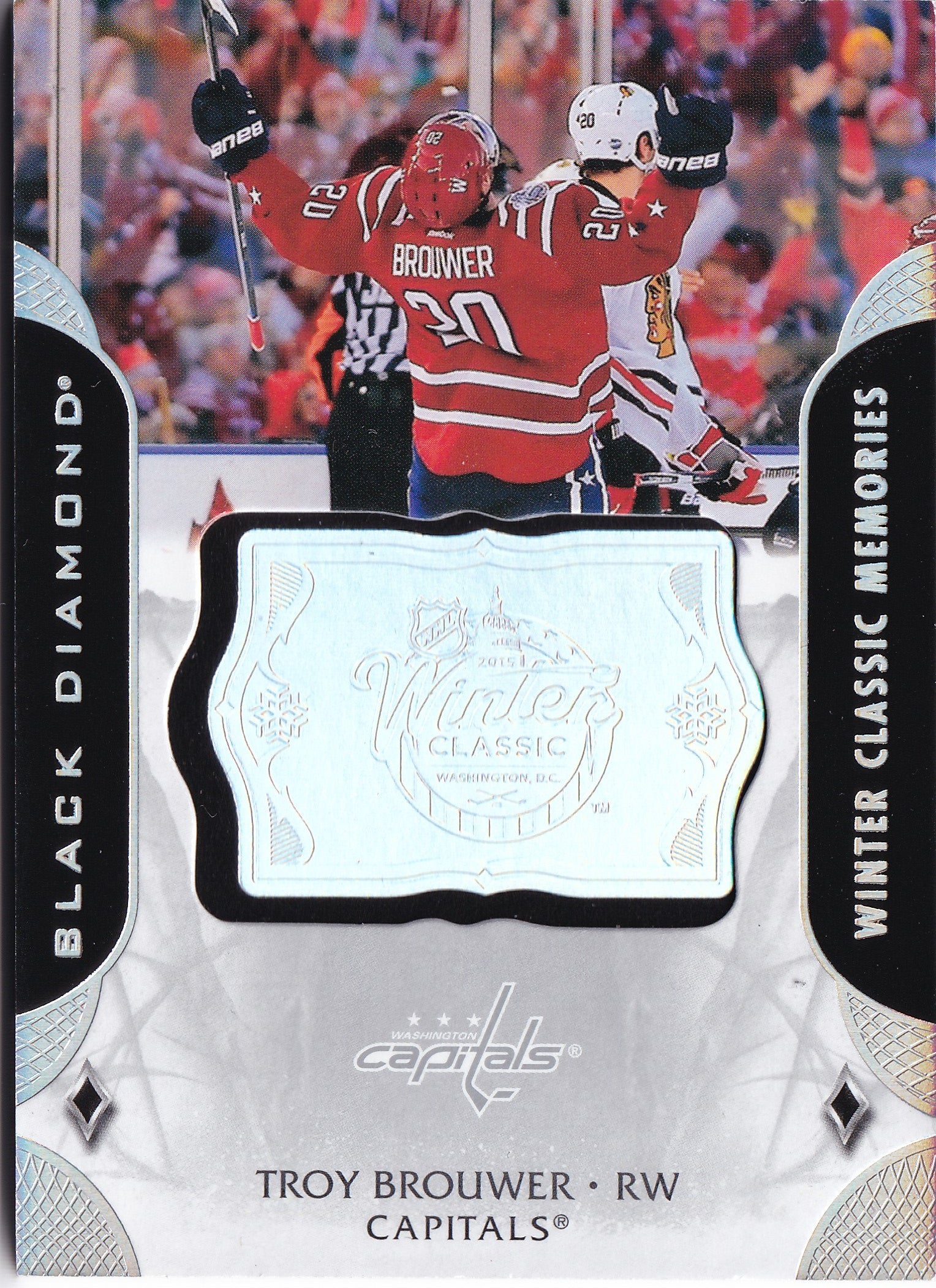 Troy Brouwer 2020-21 Upper Deck Black Diamond Winter Classic Memories #WC-BR