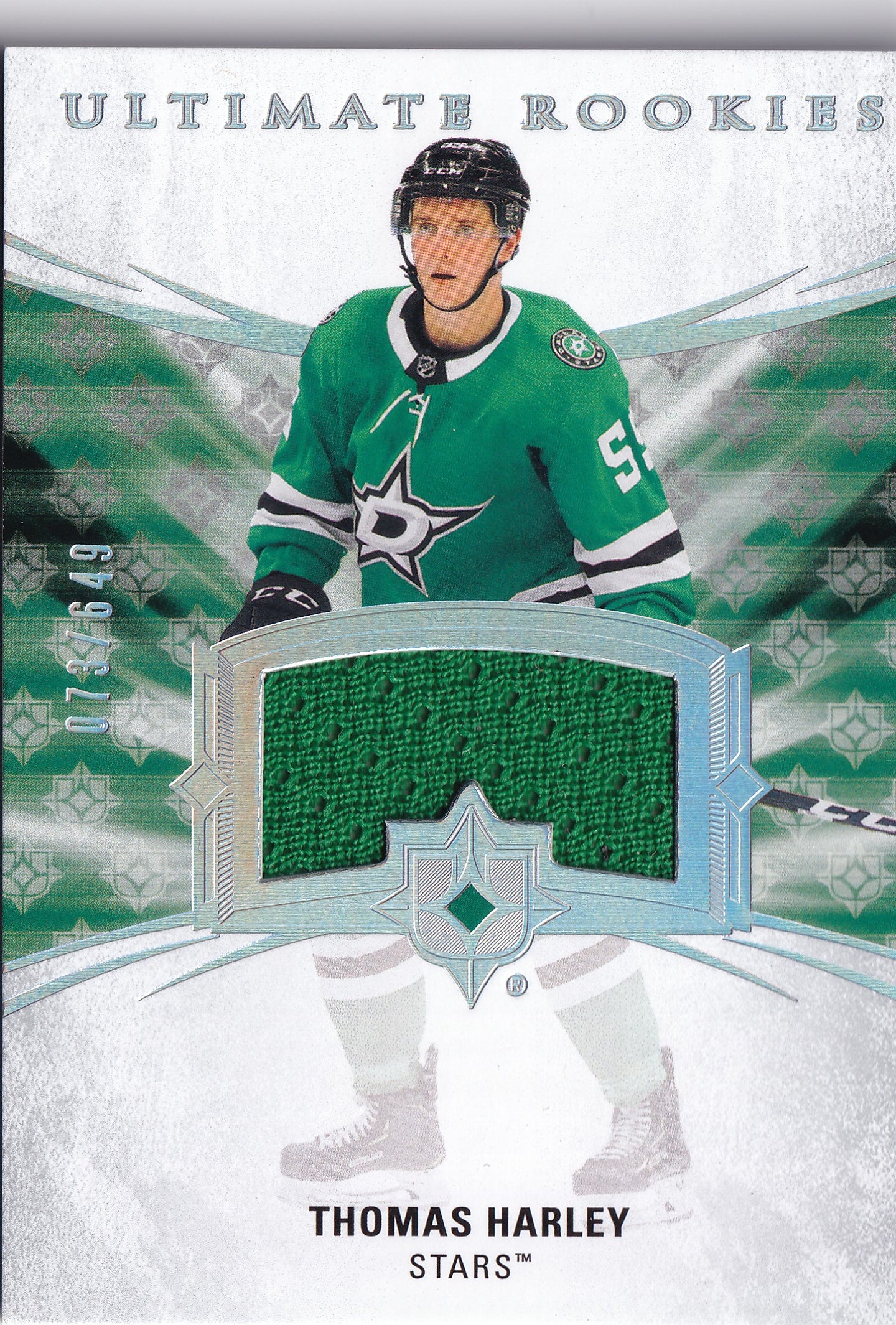 Thomas Harley 2020-21 Upper Deck Ultimate Collection Ultimate Rookies Jersey #166 /649 RC