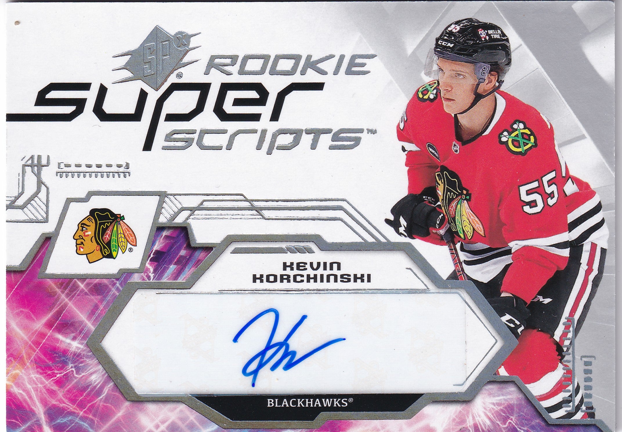 Kevin Korchinski 2023-24 Upper Deck SPx Rookie Super Scripts #SSR-KK RC Auto