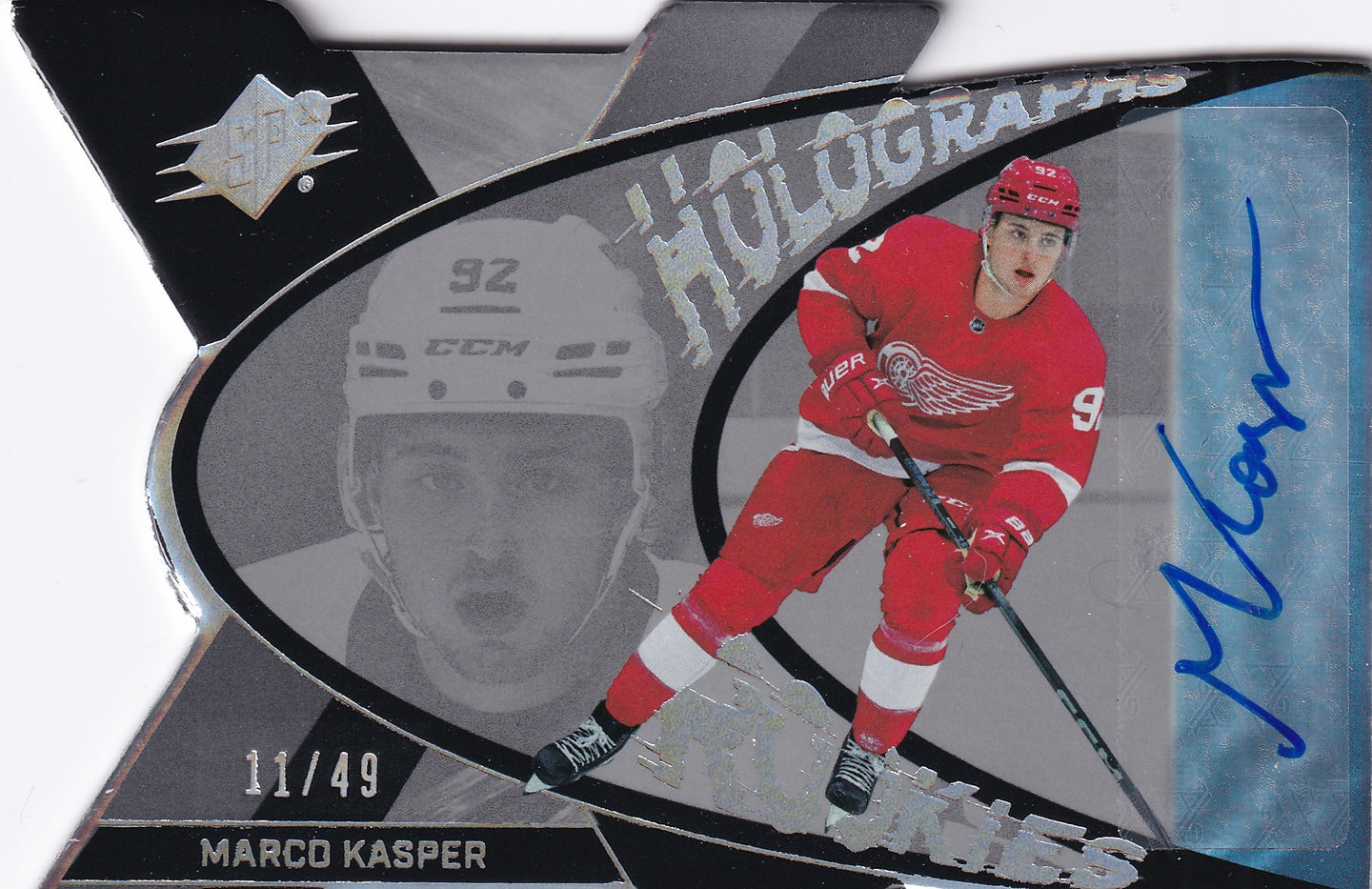 Marco Kasper 2023-24 Upper Deck SPx Auto Holograph Rookies #HGR-KA /49 RC Auto