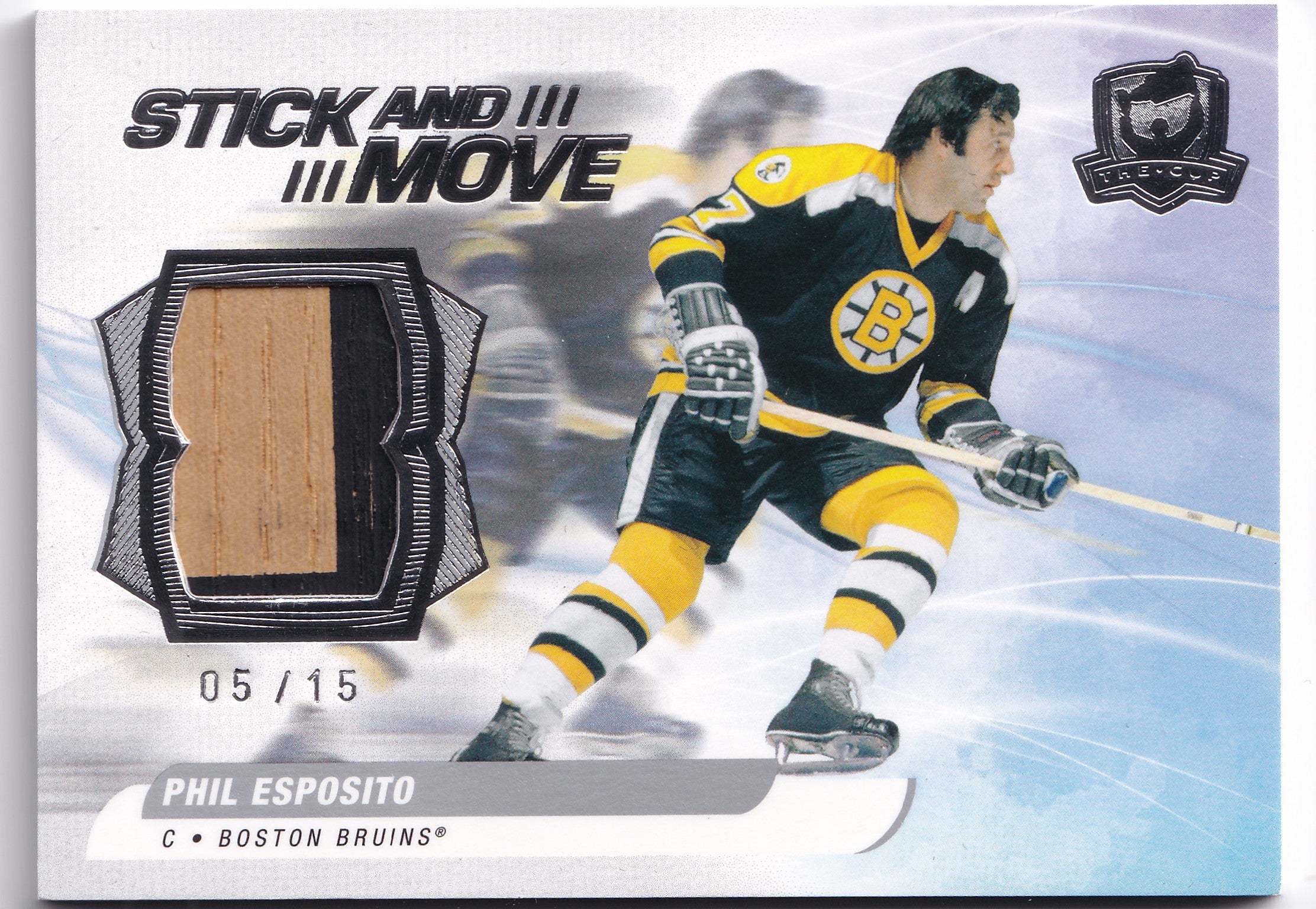 Phil Esposito 2020–21 The Cup Stick and Move Game-Used Stick /15 #SM-PE – 05/15