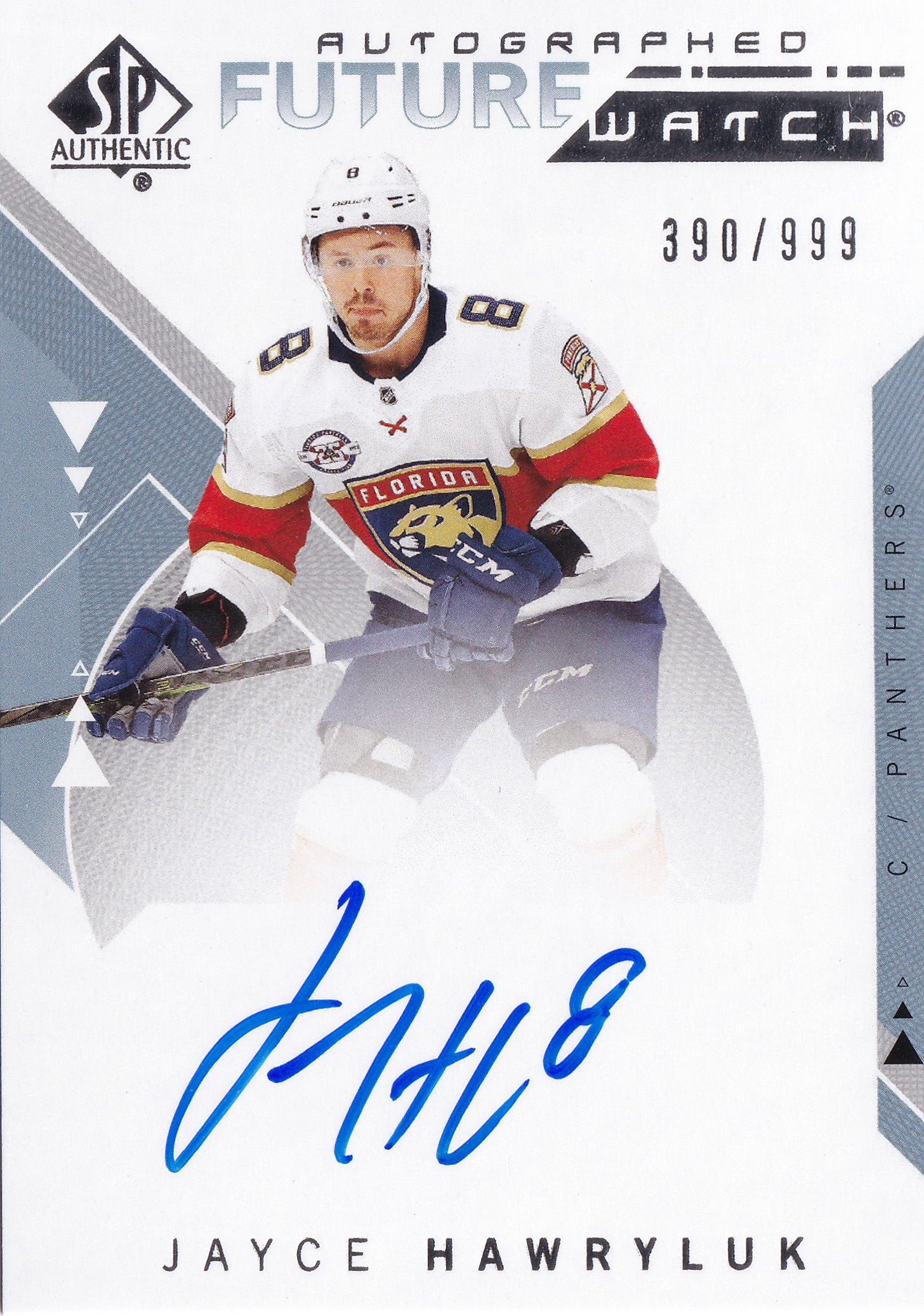 Jayce Hawryluk 2018–19 SP Authentic Future Watch Autograph Rookie /999 #233 – 390/999