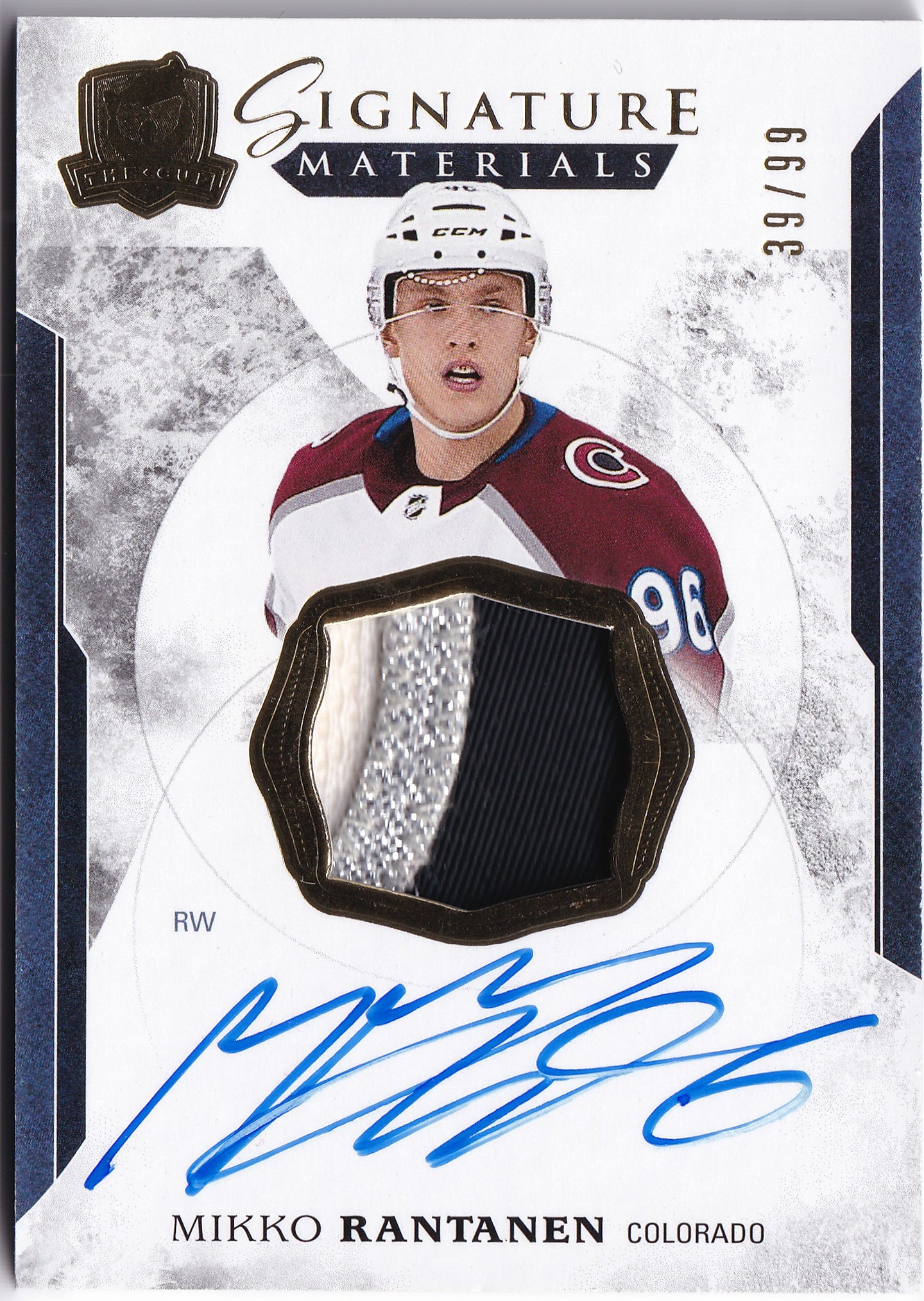 Mikko Rantanen 2017–18 The Cup Signature Materials Patch Auto /99 #SP-RA – 39/99