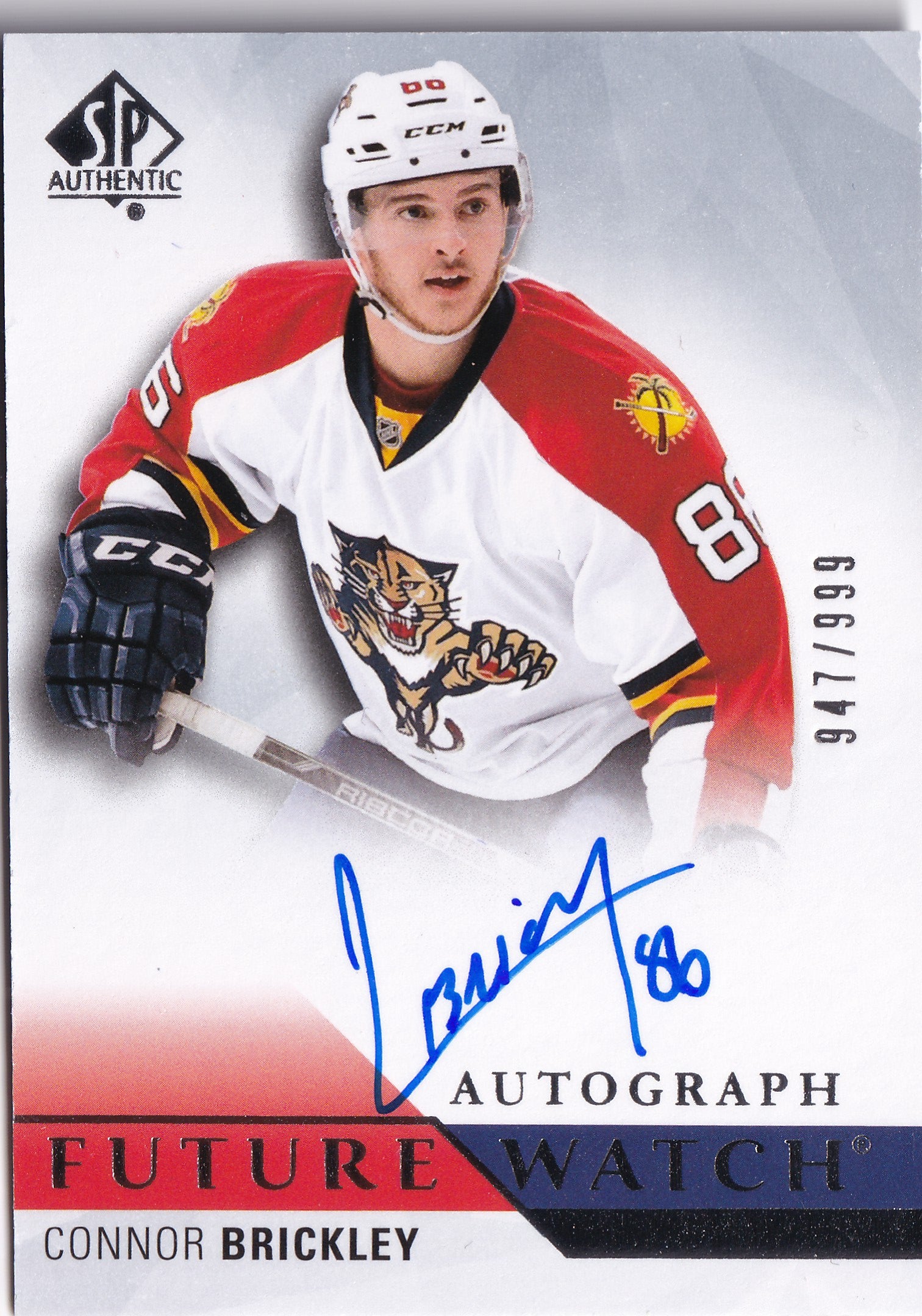 Connor Brickley 2015-16 SP Authentic Future Watch Autograph /999 #257 – 947/999