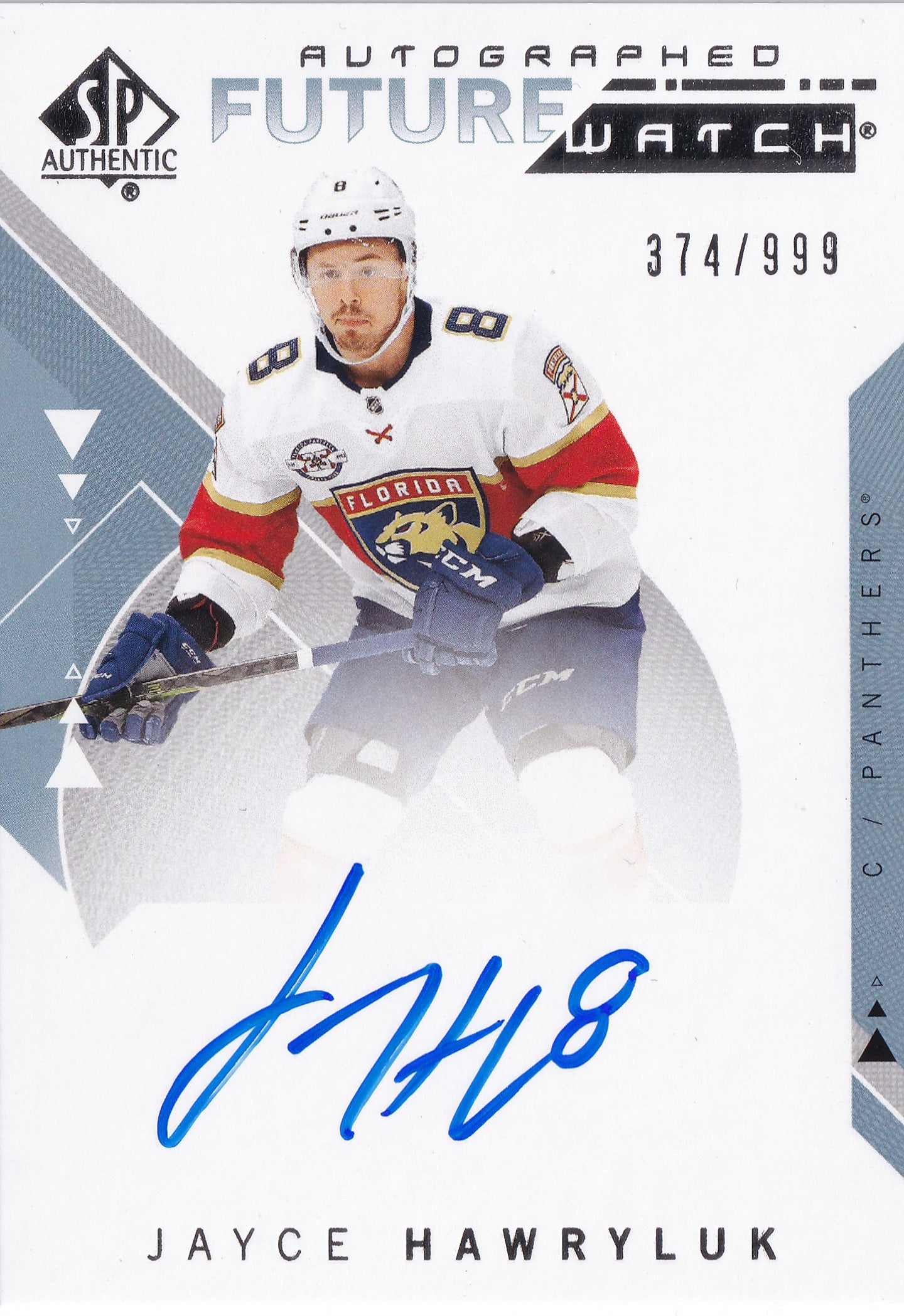 Jayce Hawryluk – 2018–19 SP Authentic Future Watch Autograph #233 – 374/999