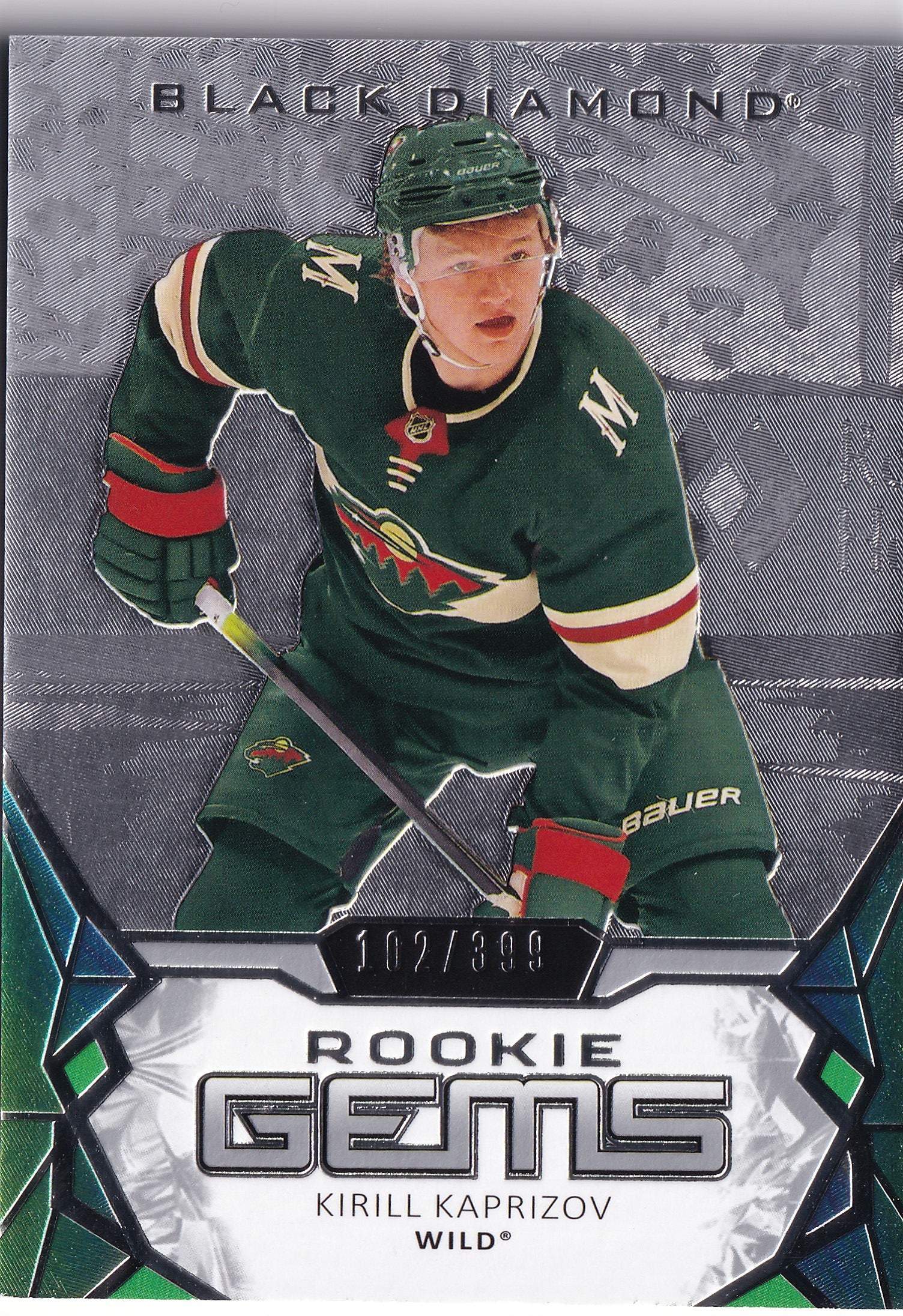 2020–21 Upper Deck Black Diamond Kirill Kaprizov Rookie Gems #RG-KK /399
