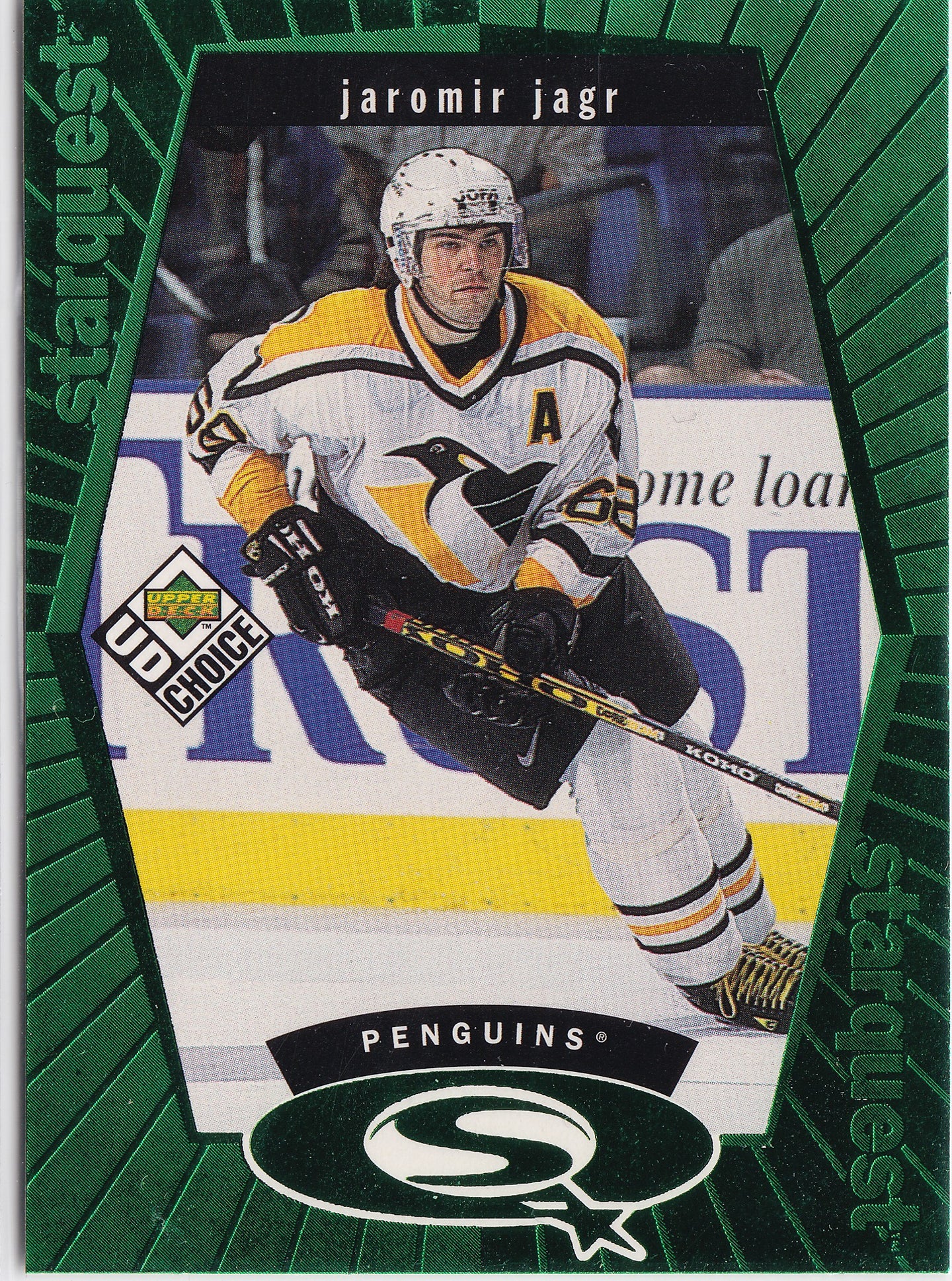 Jaromír Jágr 1998–99 UD Choice StarQuest Green #SQ16