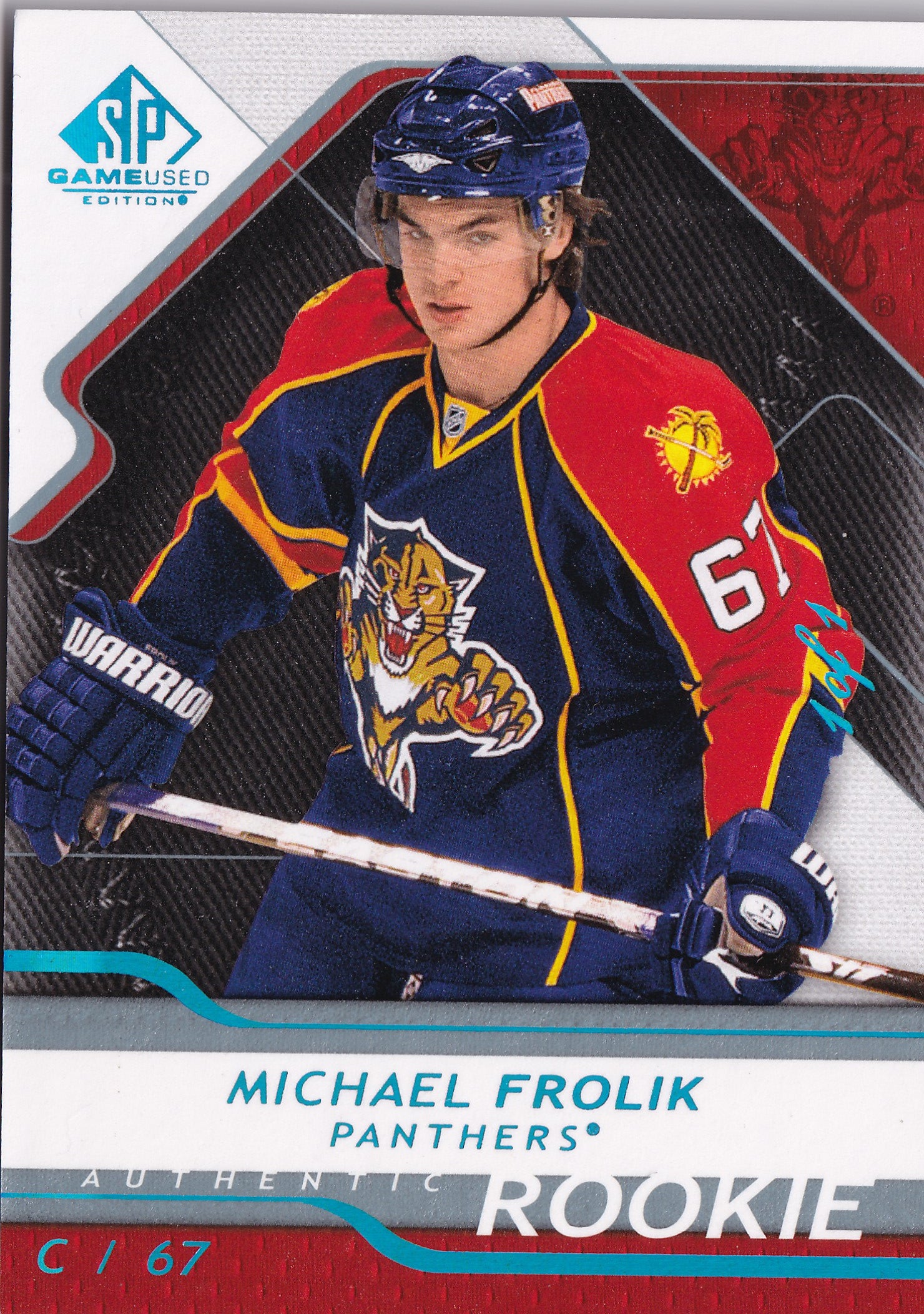 Michael Frolík 2008–09 SP Game Used Authentic Rookies #156 /999