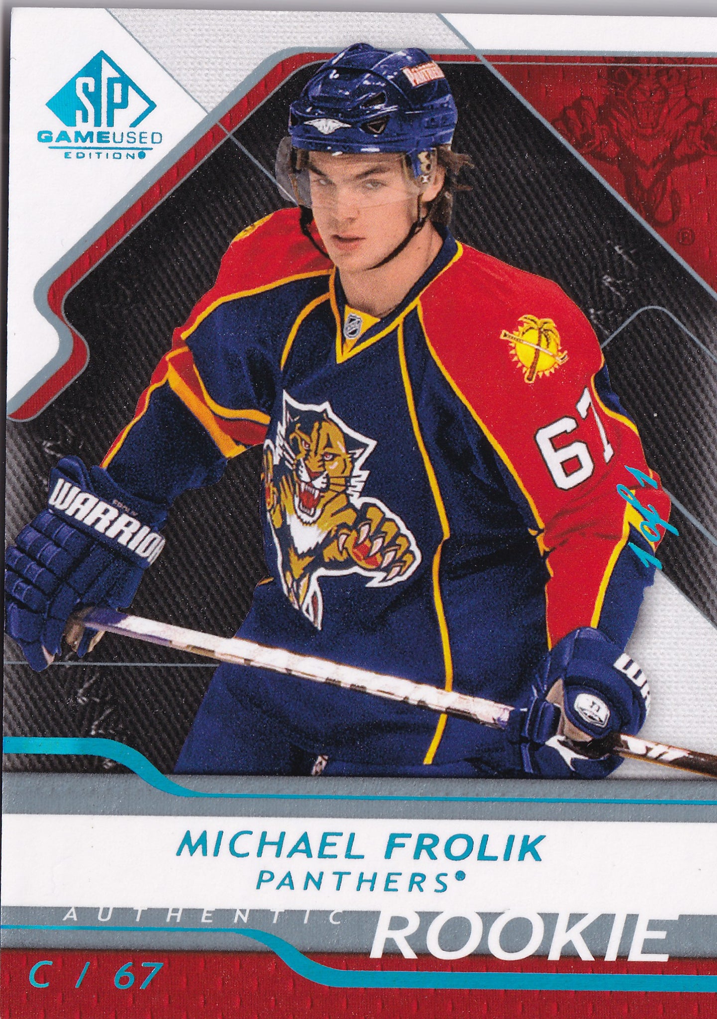 Michael Frolík 2008–09 SP Game Used Authentic Rookies #156 /999