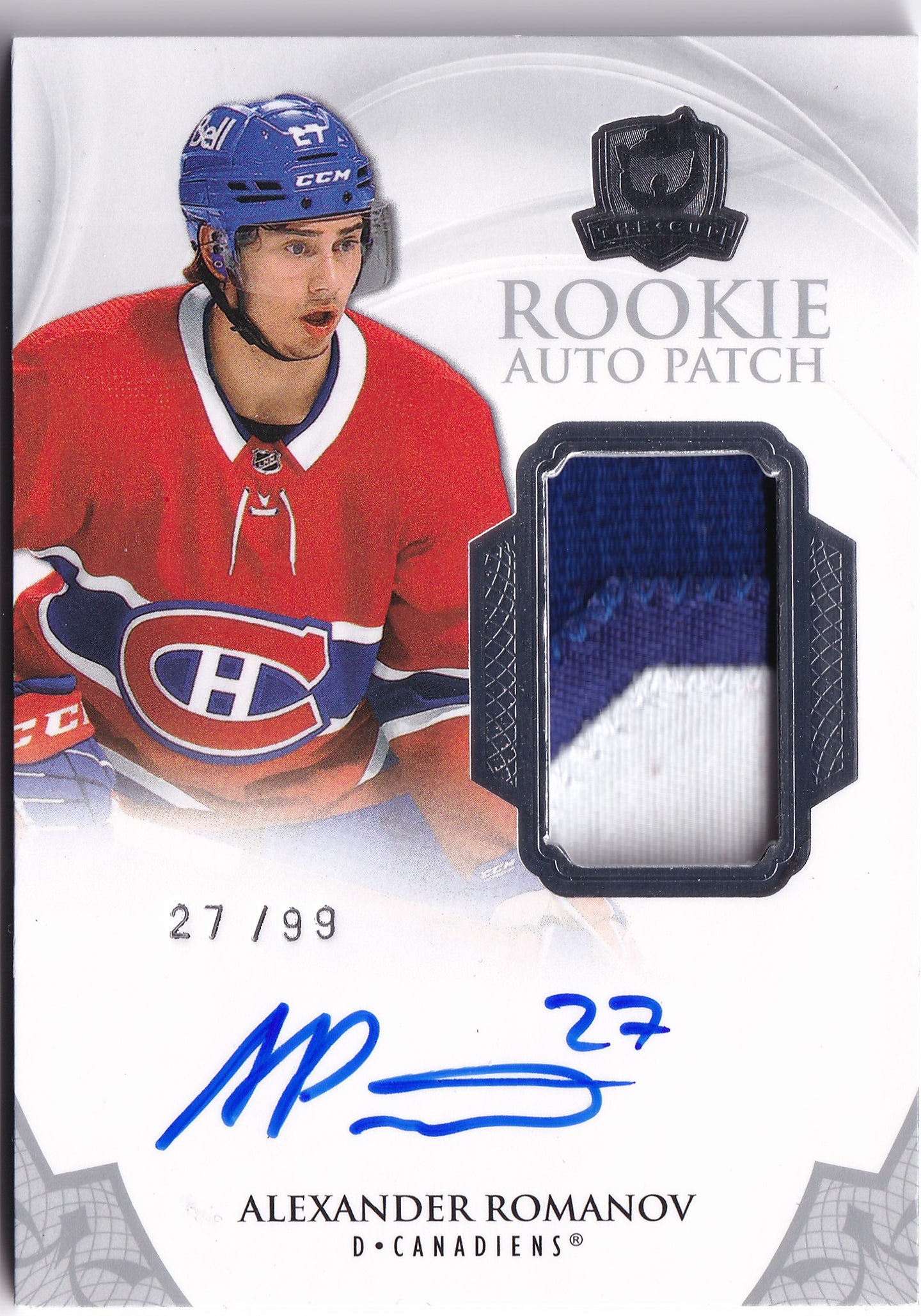 Alexander Romanov 2020–21 The Cup Rookie Auto Patch #154 27/99