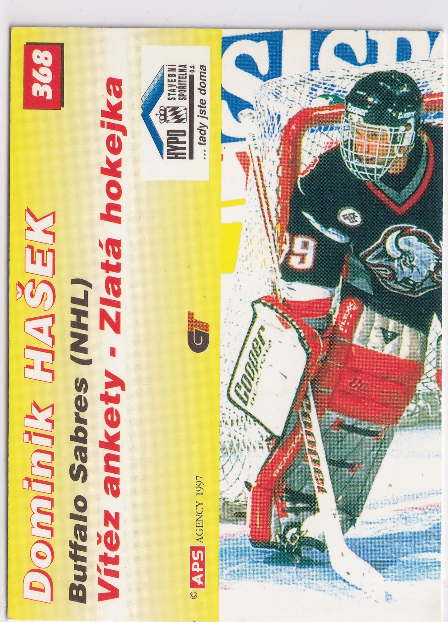 Dominik Hašek 1997 APS Kypo Zlatá hokejka #368