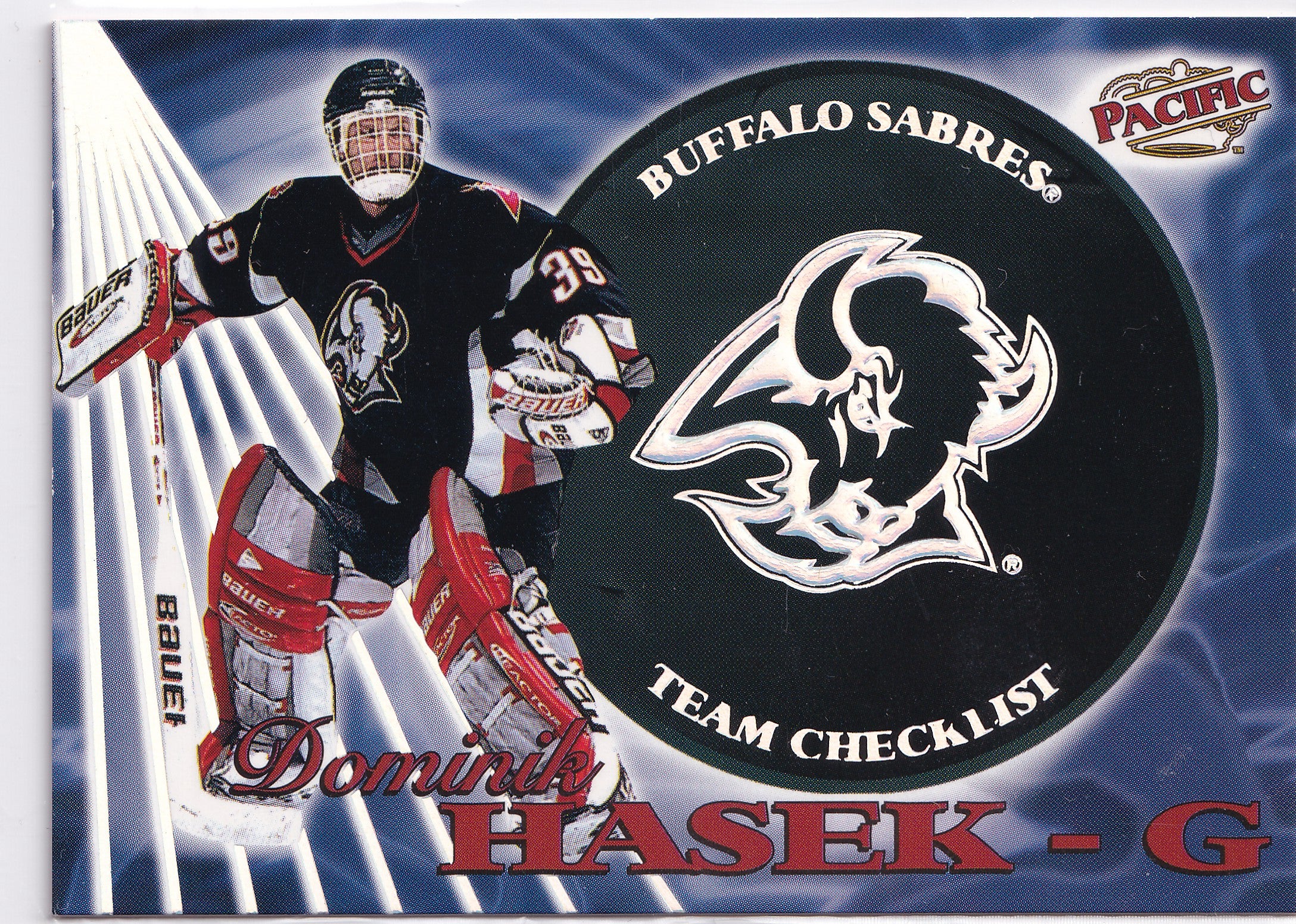 Dominik Hašek 1998–99 Pacific Team Checklists #3 – Buffalo Sabres