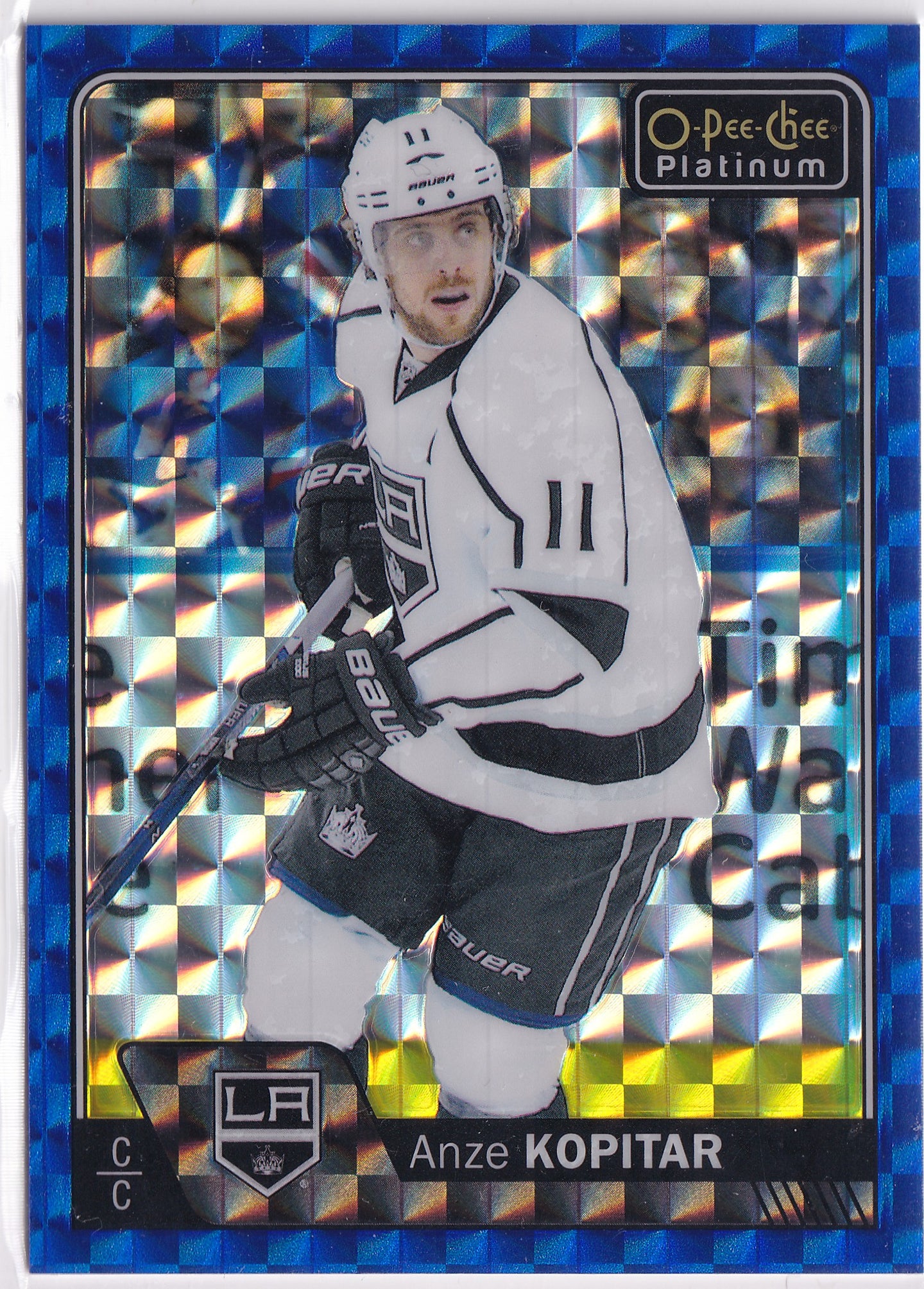 Anže Kopitar 2016-17 O-Pee-Chee Platinum Royal Blue Cubes /99 #8 – 21/99
