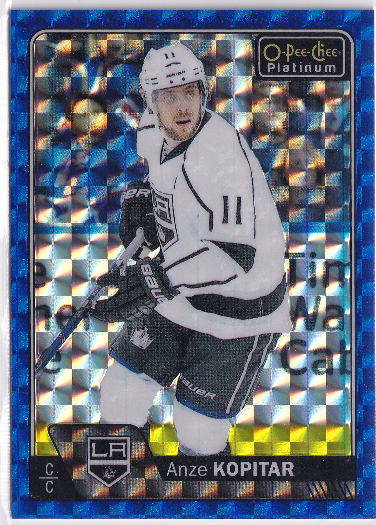 Anže Kopitar 2016-17 O-Pee-Chee Platinum Royal Blue Cubes /99 #8 – 21/99
