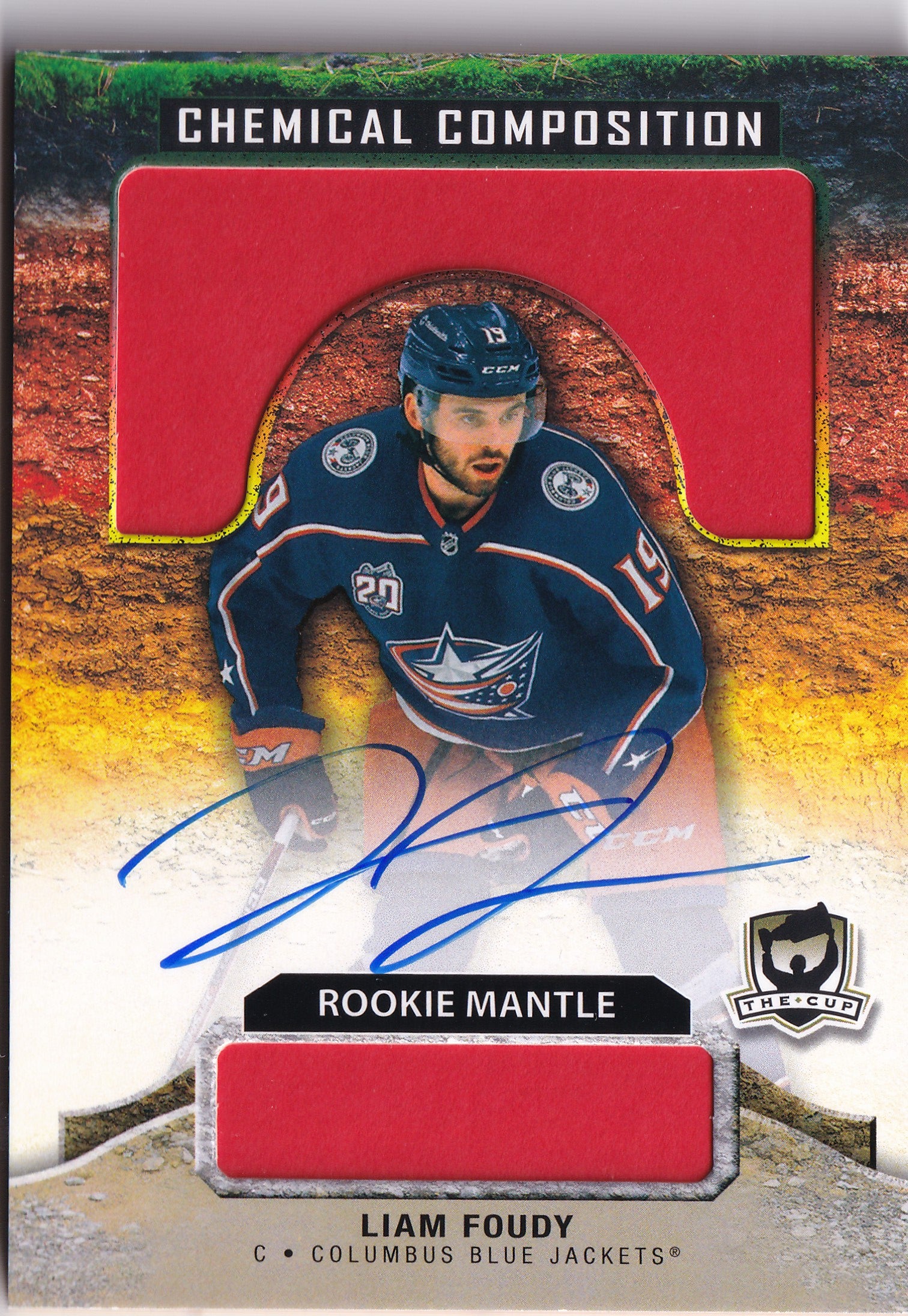Liam Foudy 2020–21 The Cup Chemical Composition Rookie Mantle Autograph #CC-LF