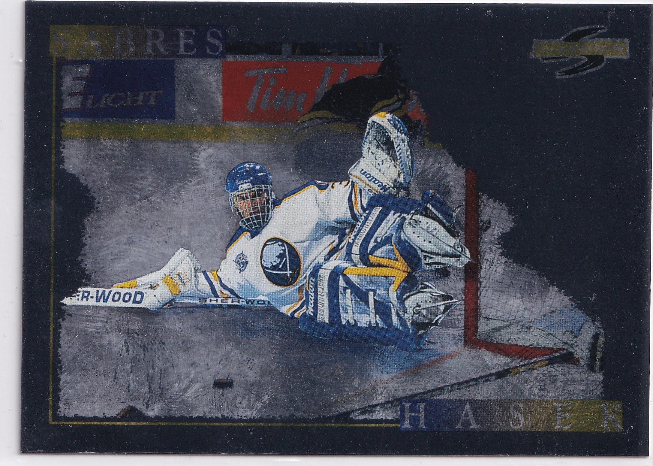 Dominik Hašek 1995–96 Score Black Ice #200 – Buffalo Sabres