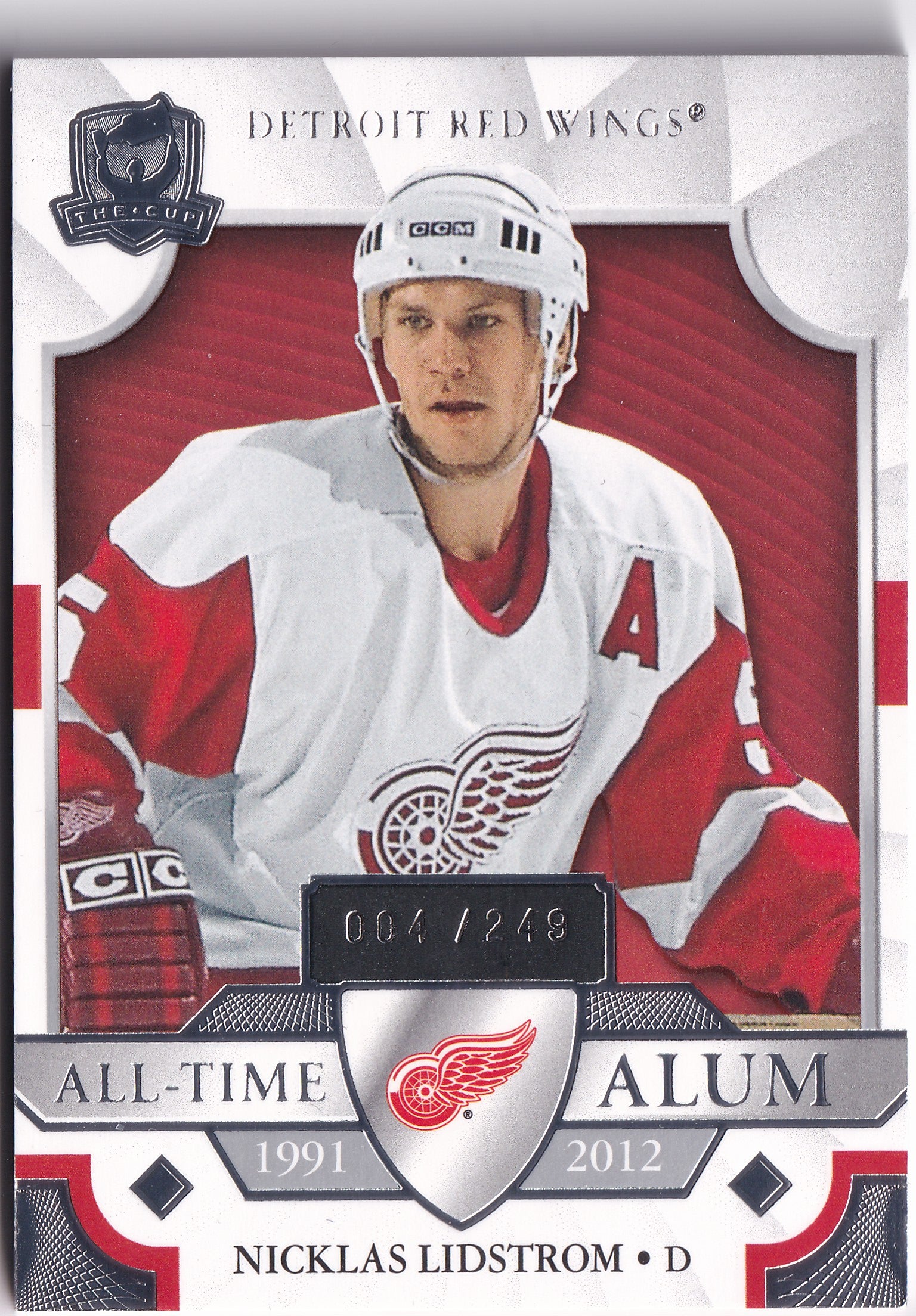 Nicklas Lidstrom 2020-21 Upper Deck The Cup All-Time Alum /249 #ATA-NL – 004/249