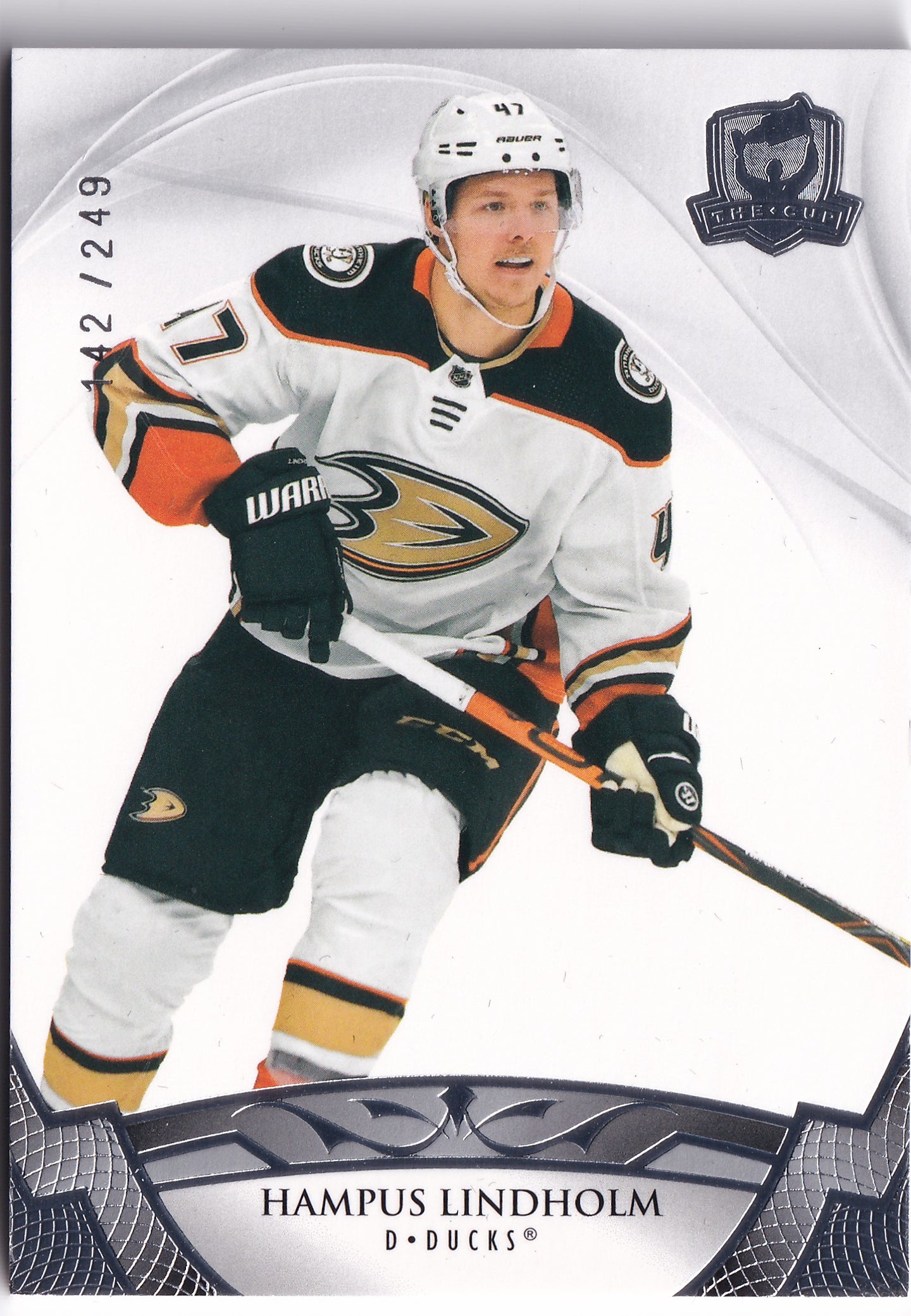 Hampus Lindholm 2020-21 Upper Deck The Cup /249 #65 – 142/249