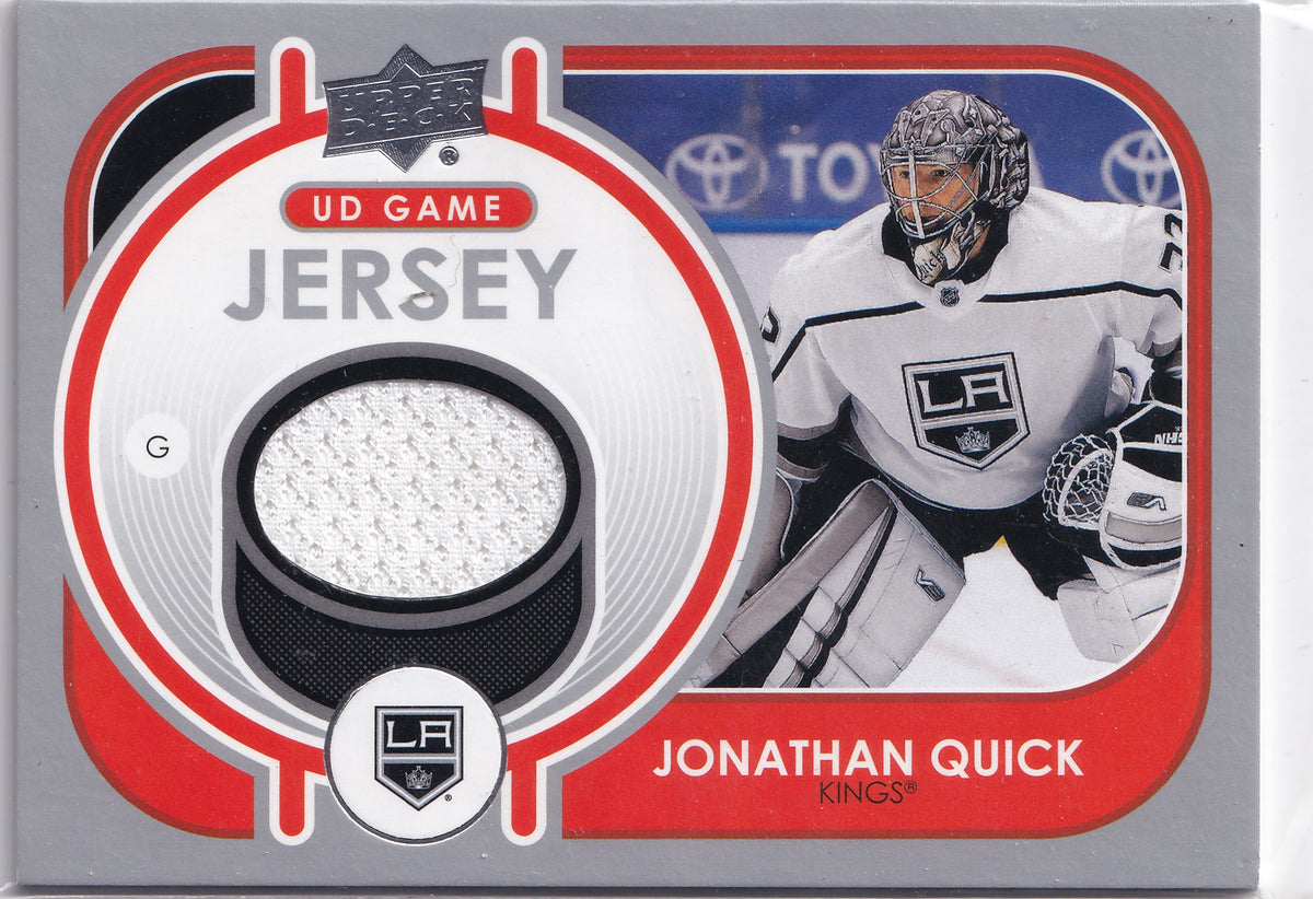 Jonathan Quick – 2021-22 Upper Deck UD Game Jersey – #GJ-JQ