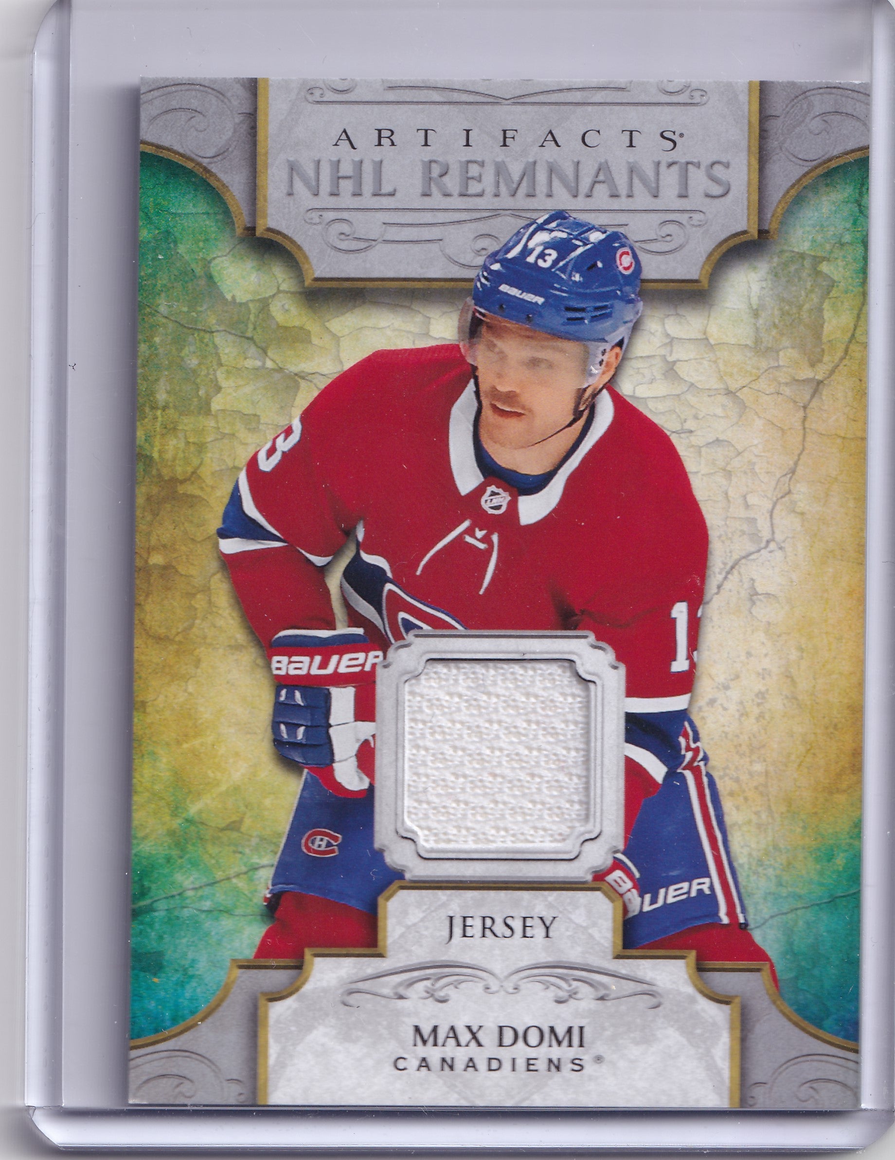 Max Domi – 2020-21 Upper Deck Artifacts NHL Remnants Jersey #NR-MD