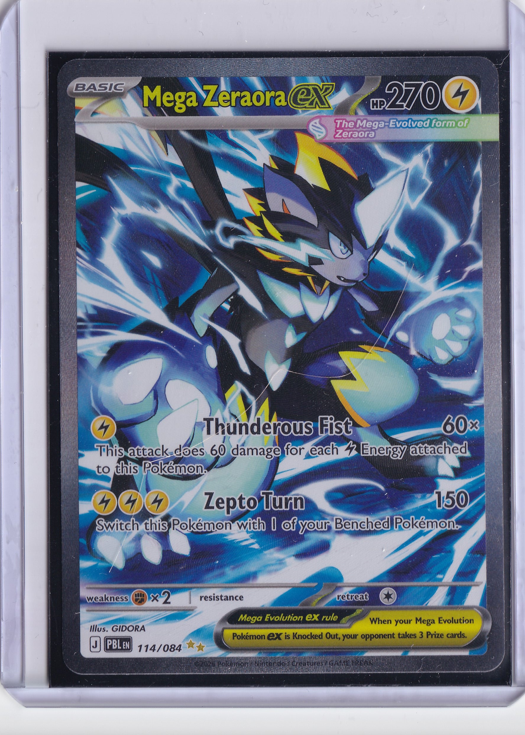Mega Zeraora ex 114/084 – Special Illustration Rare – Pokémon TCG Pitch Black