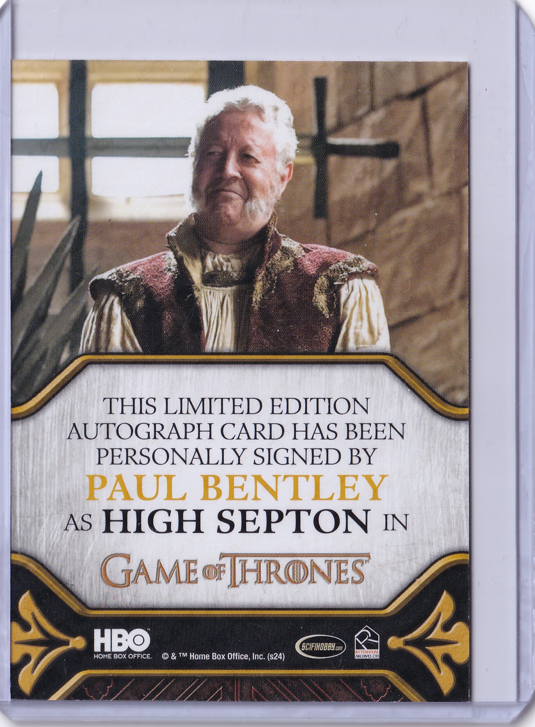 Paul Bentley as High Septon – Full-Bleed Autograph – 2017 Game of Thrones Season 6