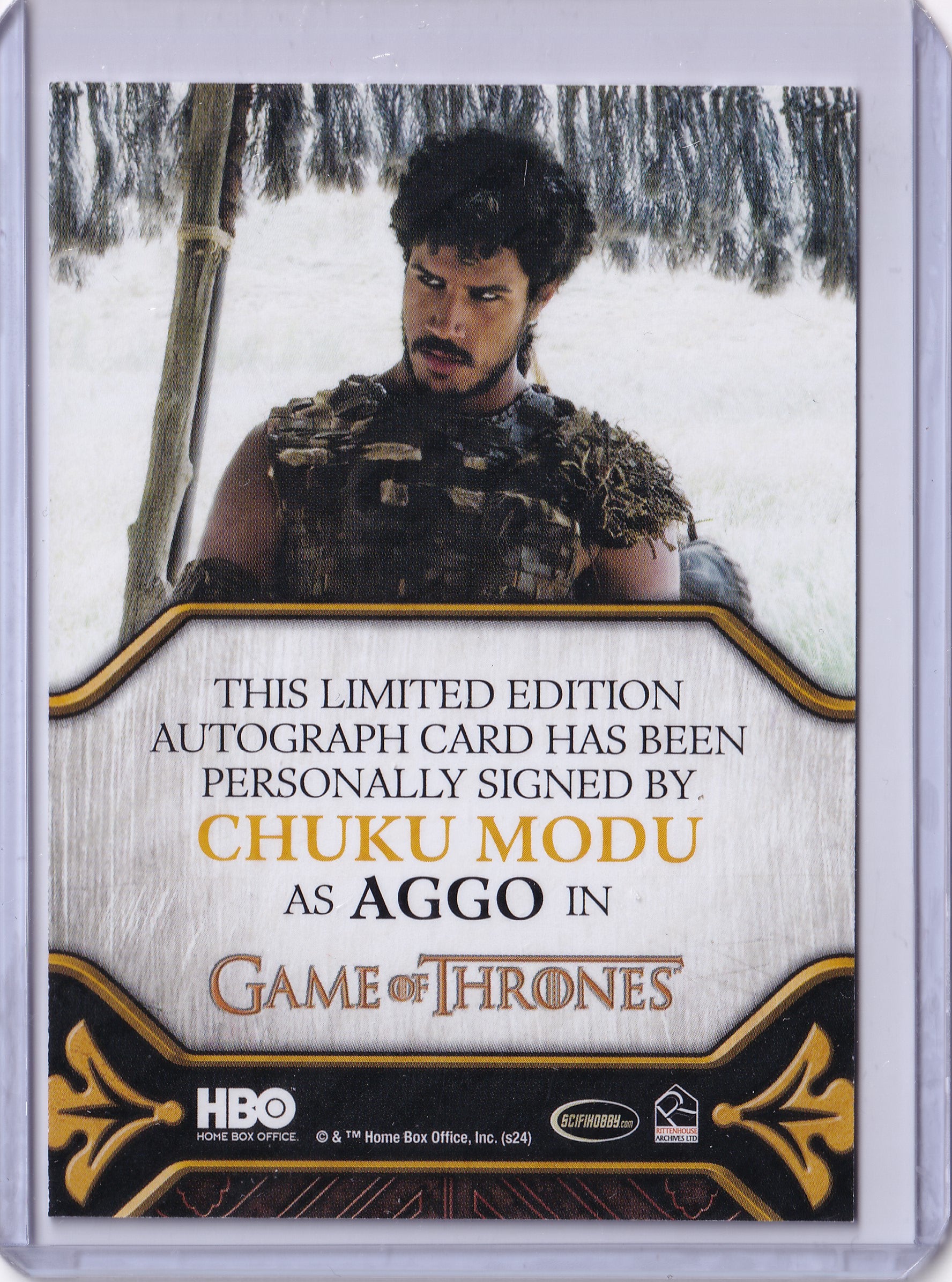 Chuku Modu as Aggo – Autograph – 2020 Game of Thrones The Complete Series