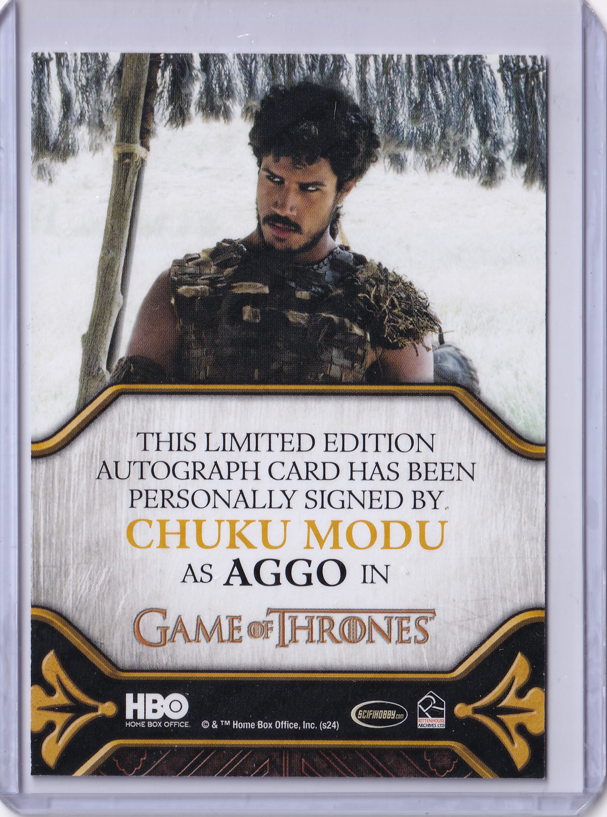 Chuku Modu as Aggo – Autograph – 2020 Game of Thrones The Complete Series