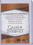 Aidan Gillen as Petyr Baelish – Inscription Autograph – 2020 Game of Thrones The Complete Series